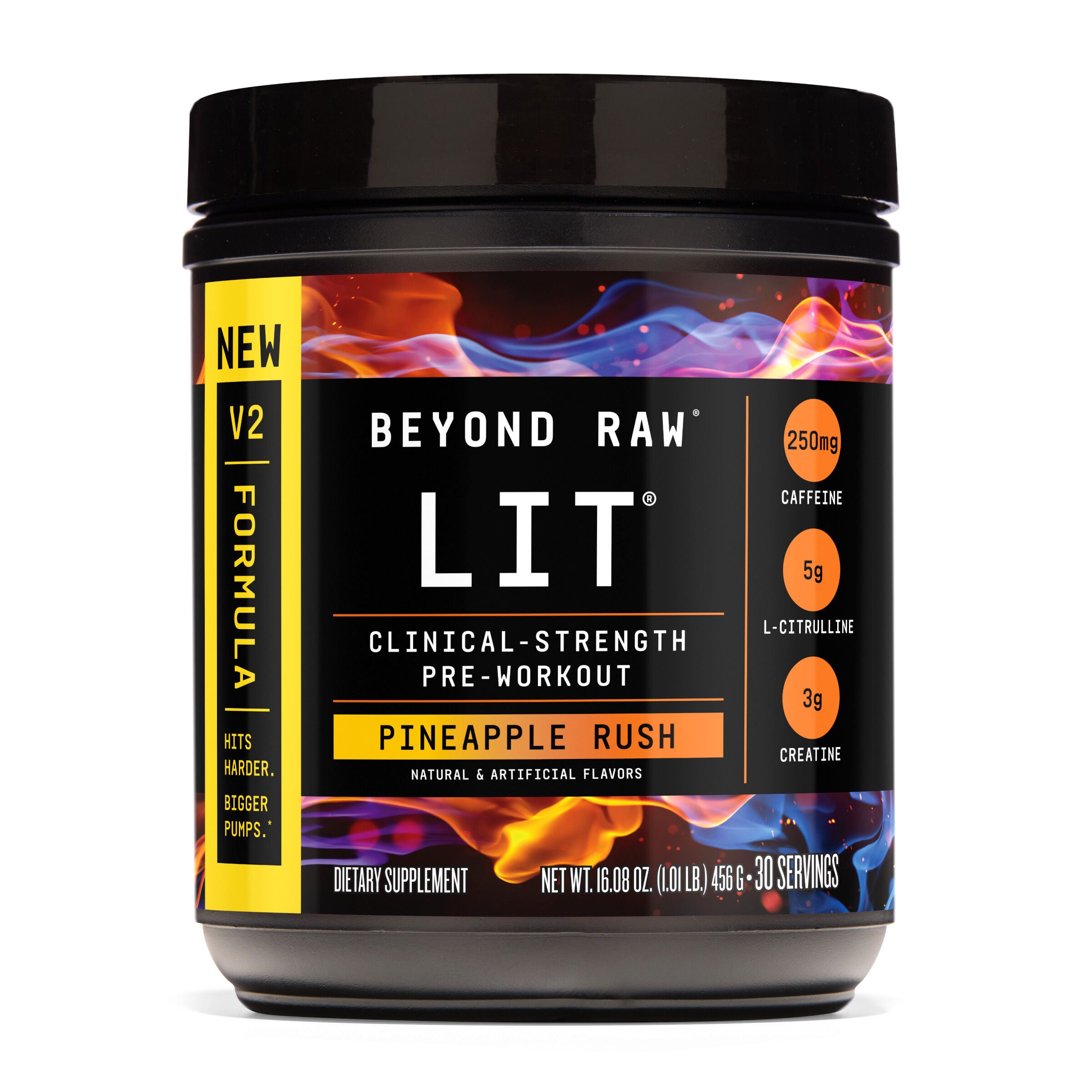 LIT V2 Pre-Workout - Pineapple Rush (30 Servings) Pineapple Rush | GNC