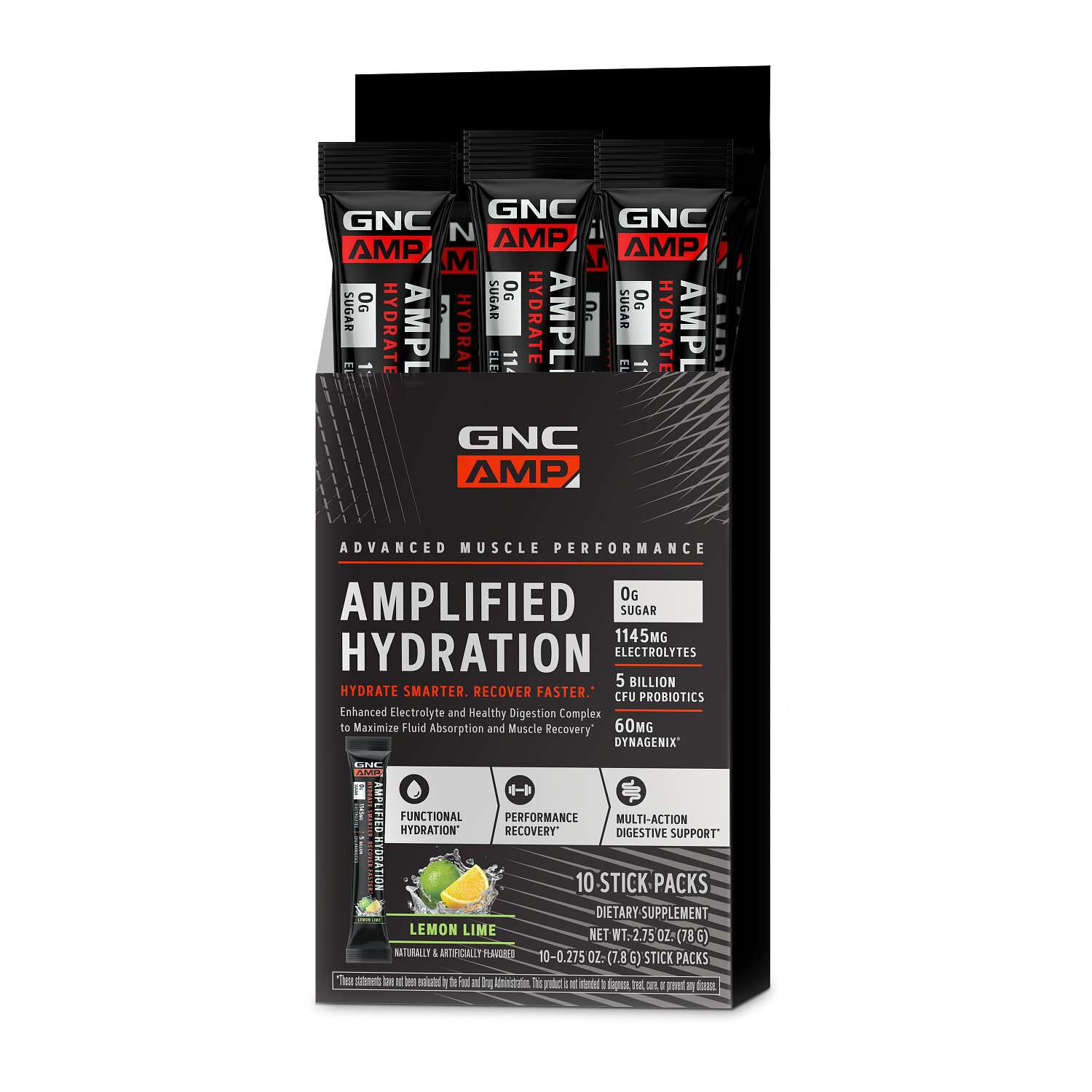 Amplified Hydration - Lemon Lime (10 Stick Packs)