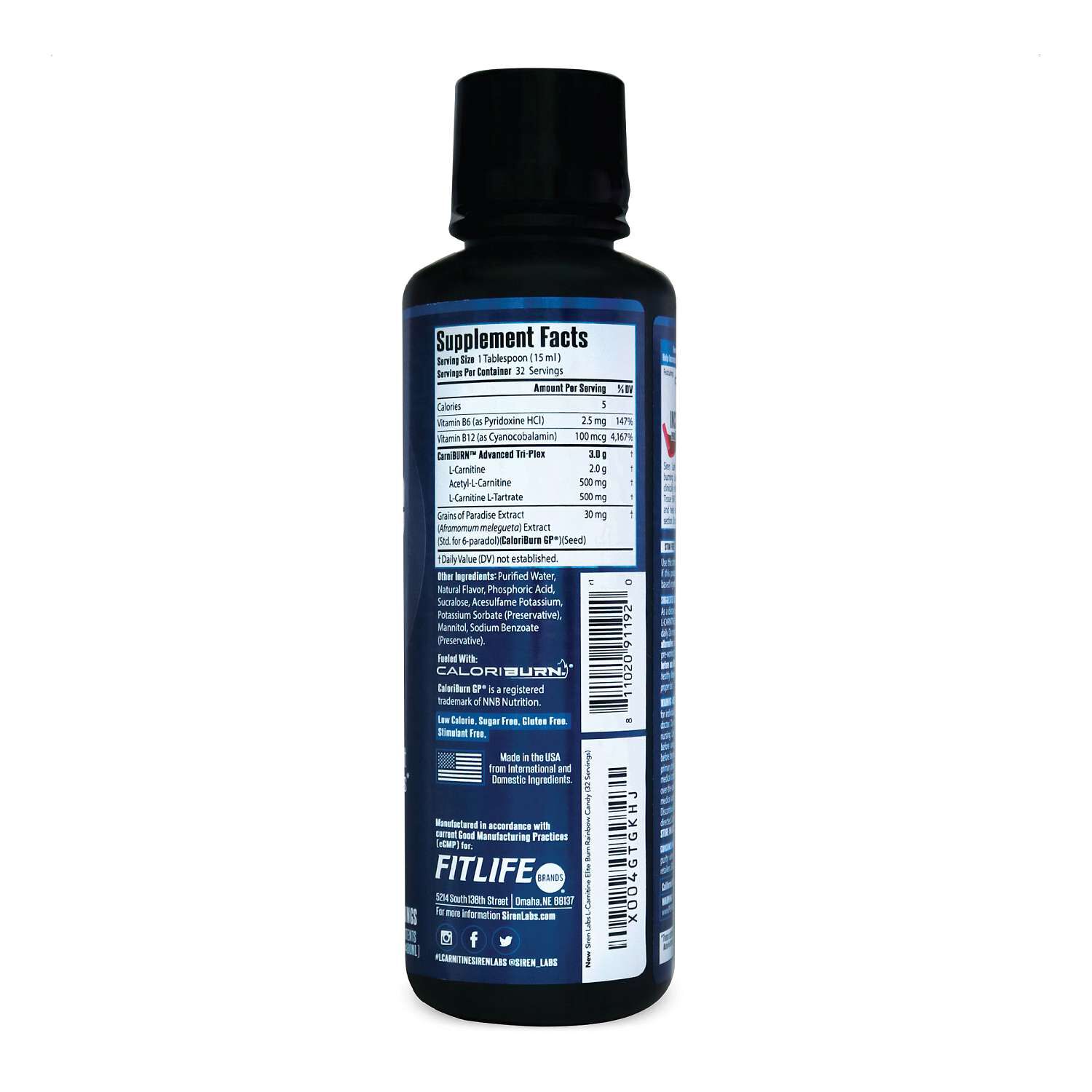 L-Carnitine Elite Burn&trade; - Rainbow Candy - 16 oz. (32 Servings)  | GNC