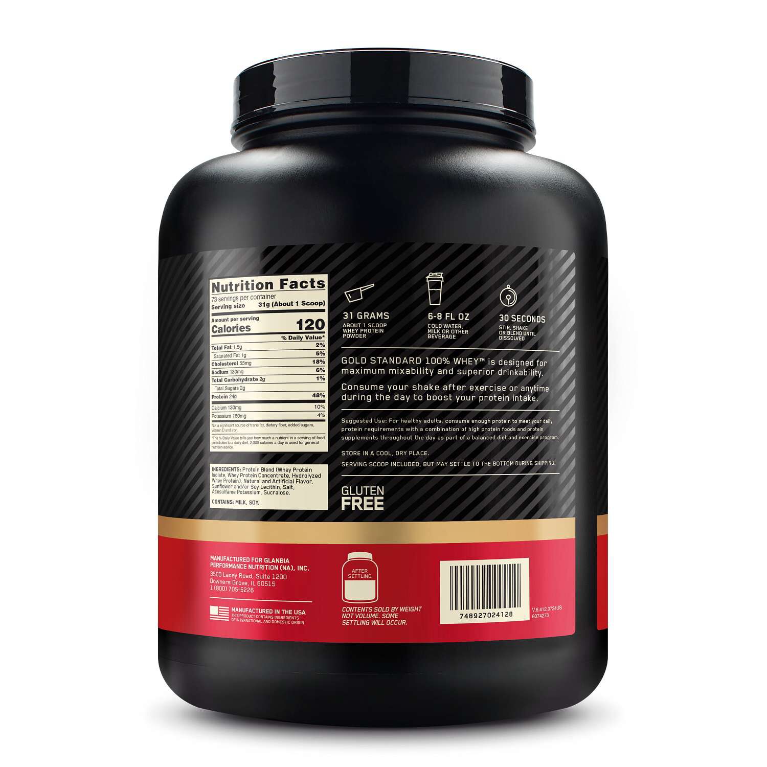 Gold Standard 100% Whey&trade; -  French Vanilla Creme (73 Servings)