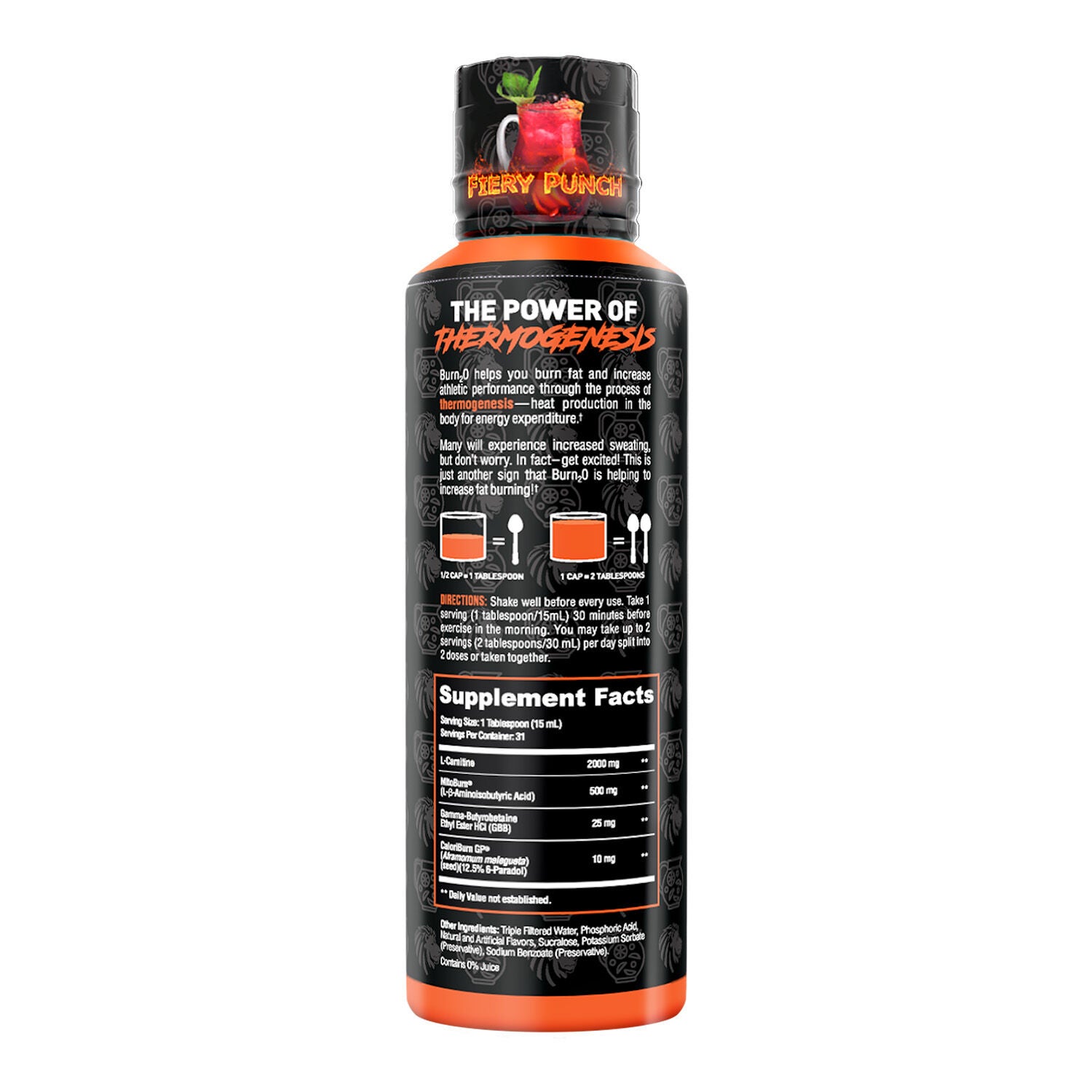 Burn2o Fiery Punch - 15 fl oz. (31 Servings) Fiery Punch | GNC