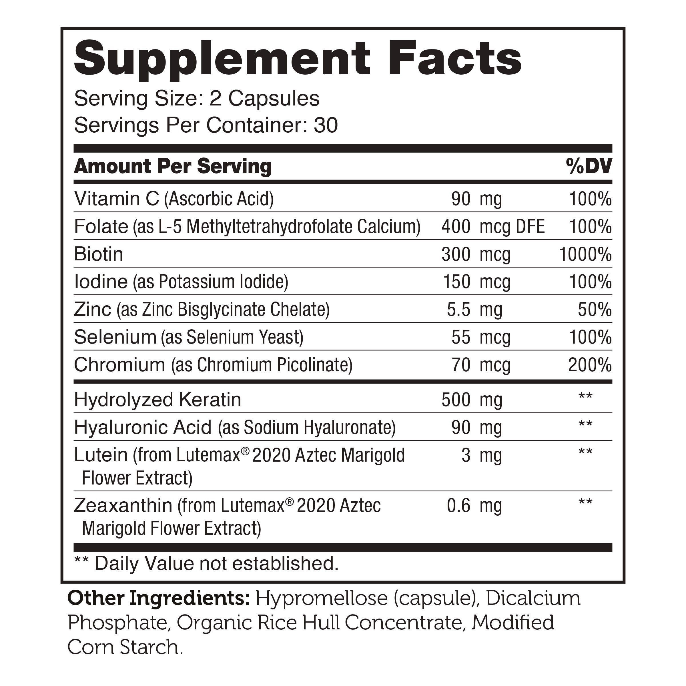 SHINE&trade; Advanced Skin, Hair and Nail Support - 60 Capsules (30 Servings)  | GNC