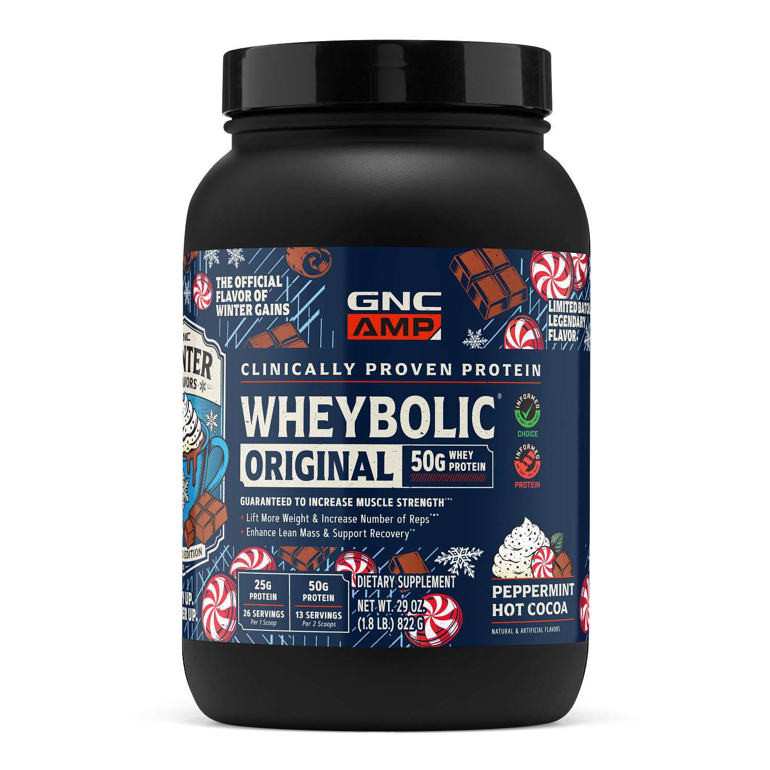New Wheybolic - Peppermint Hot Cocoa (13 Servings) | GNC