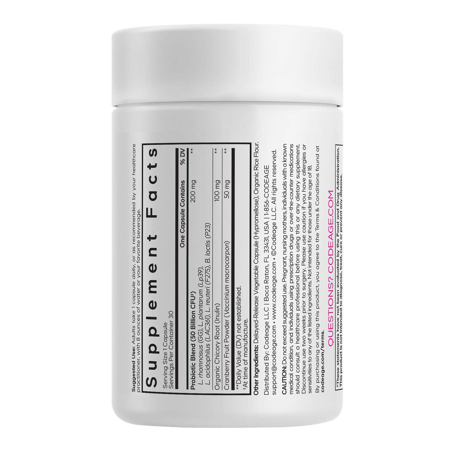 Women's Daily Probiotic - 30 Vegetable Capsules (30 Servings)  | GNC
