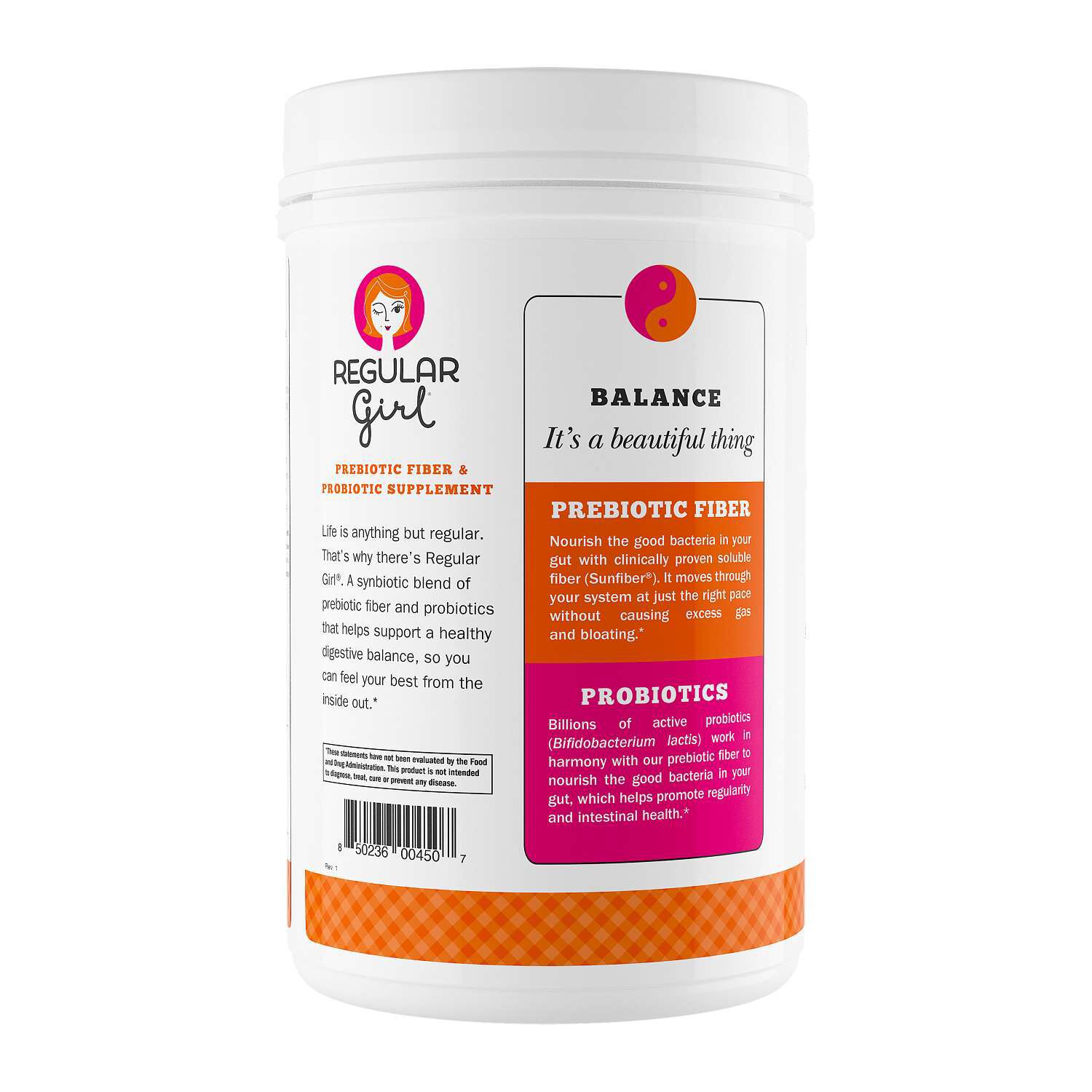 Prebiotic Fiber & Probiotic Supplement - 19.05 oz. (90 Servings)