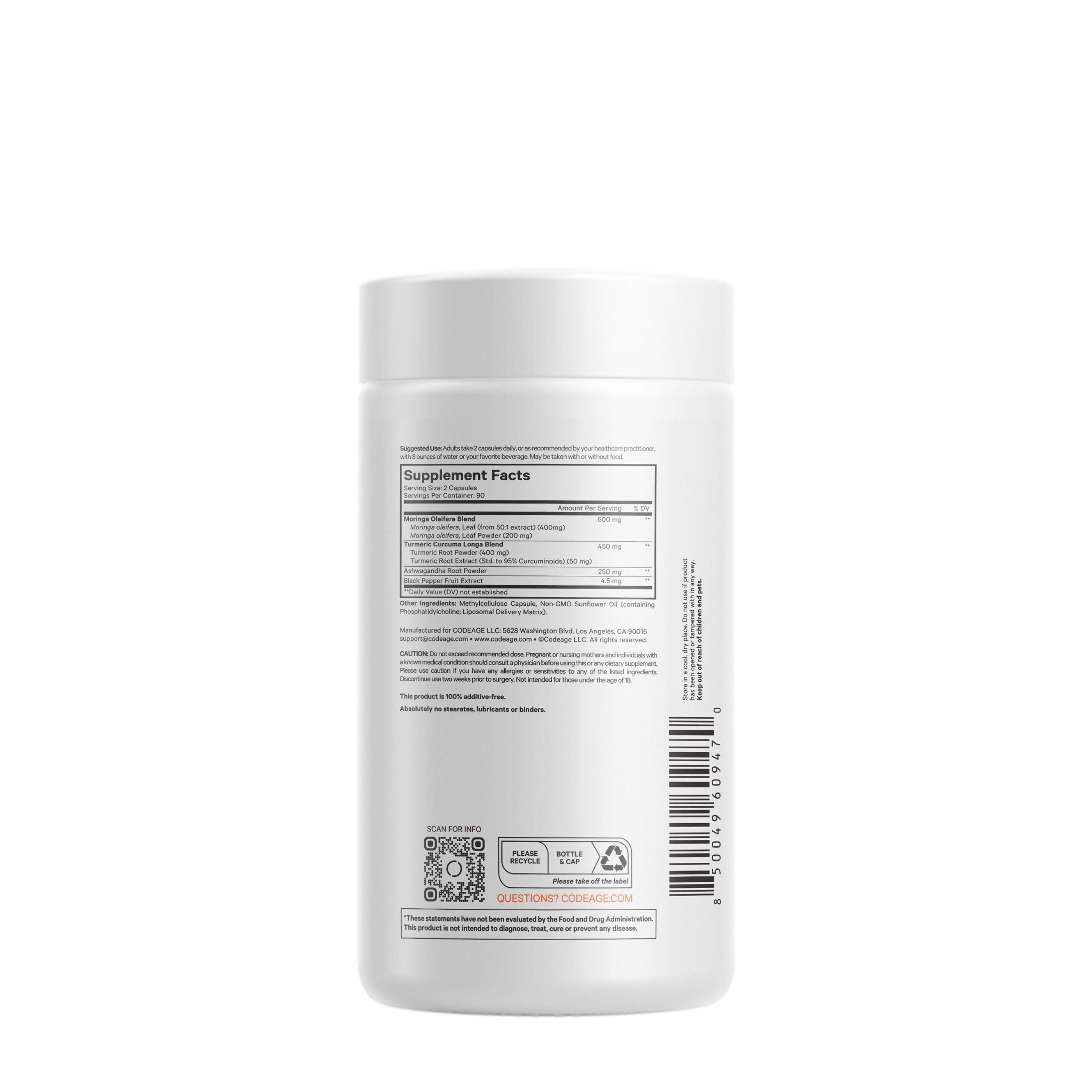 Liposomal Moringa - 180 Capsules (90 Servings)  | GNC