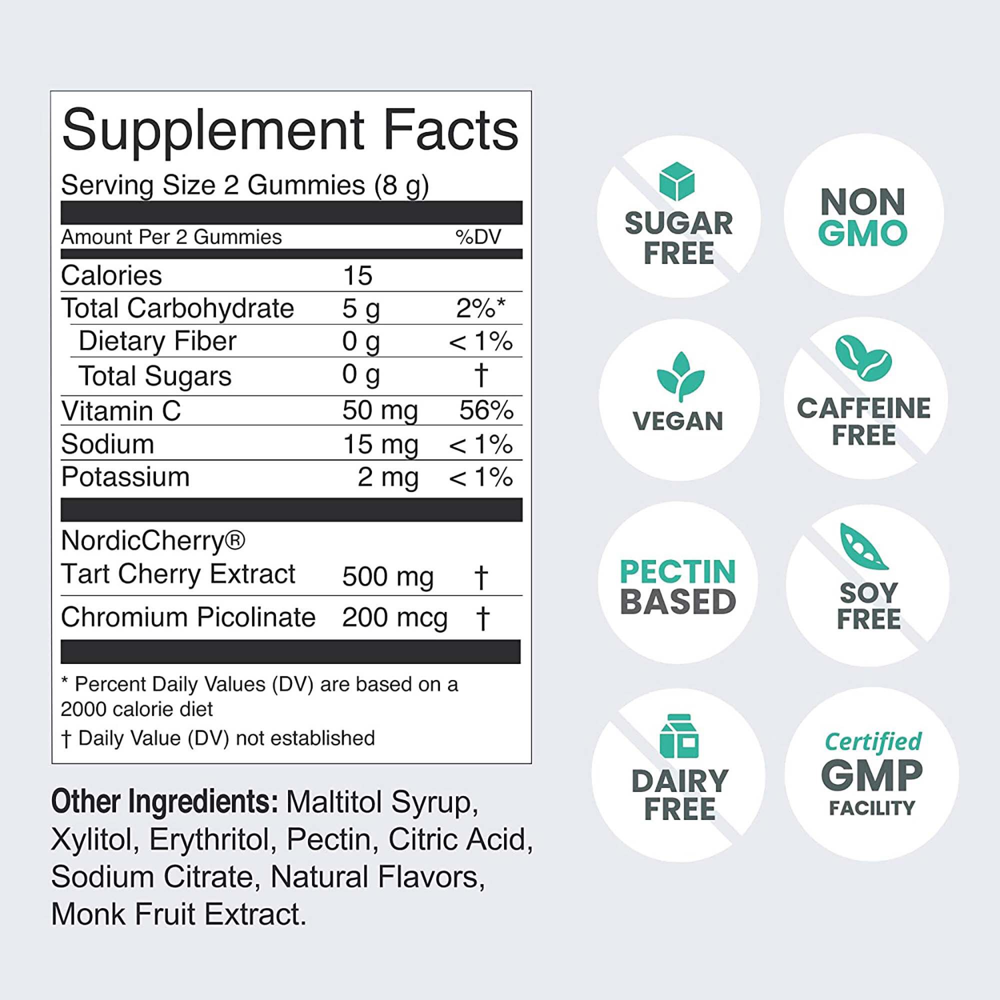 Tart Cherry Gummies - Cherry - 60 Count (30 Servings)  | GNC