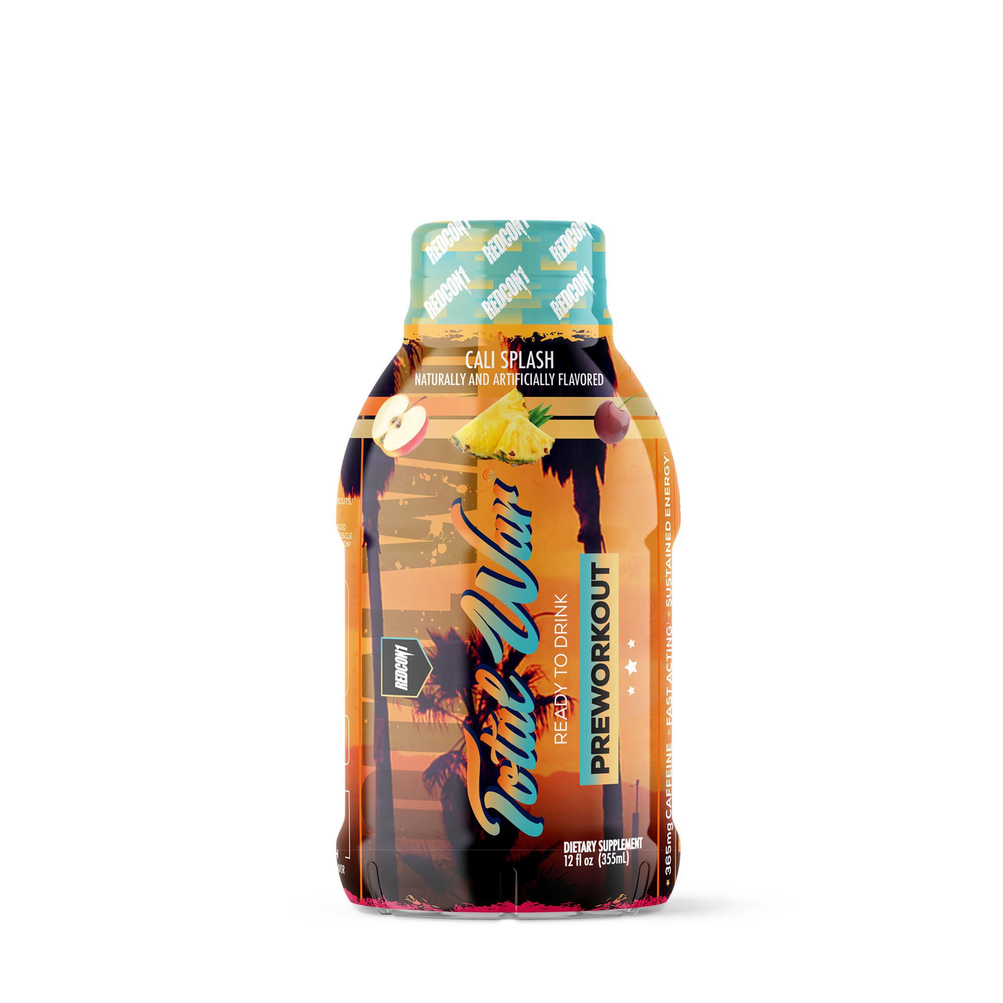 Total War Preworkout Drink - Cali Splash 12oz. (12 Bottles)