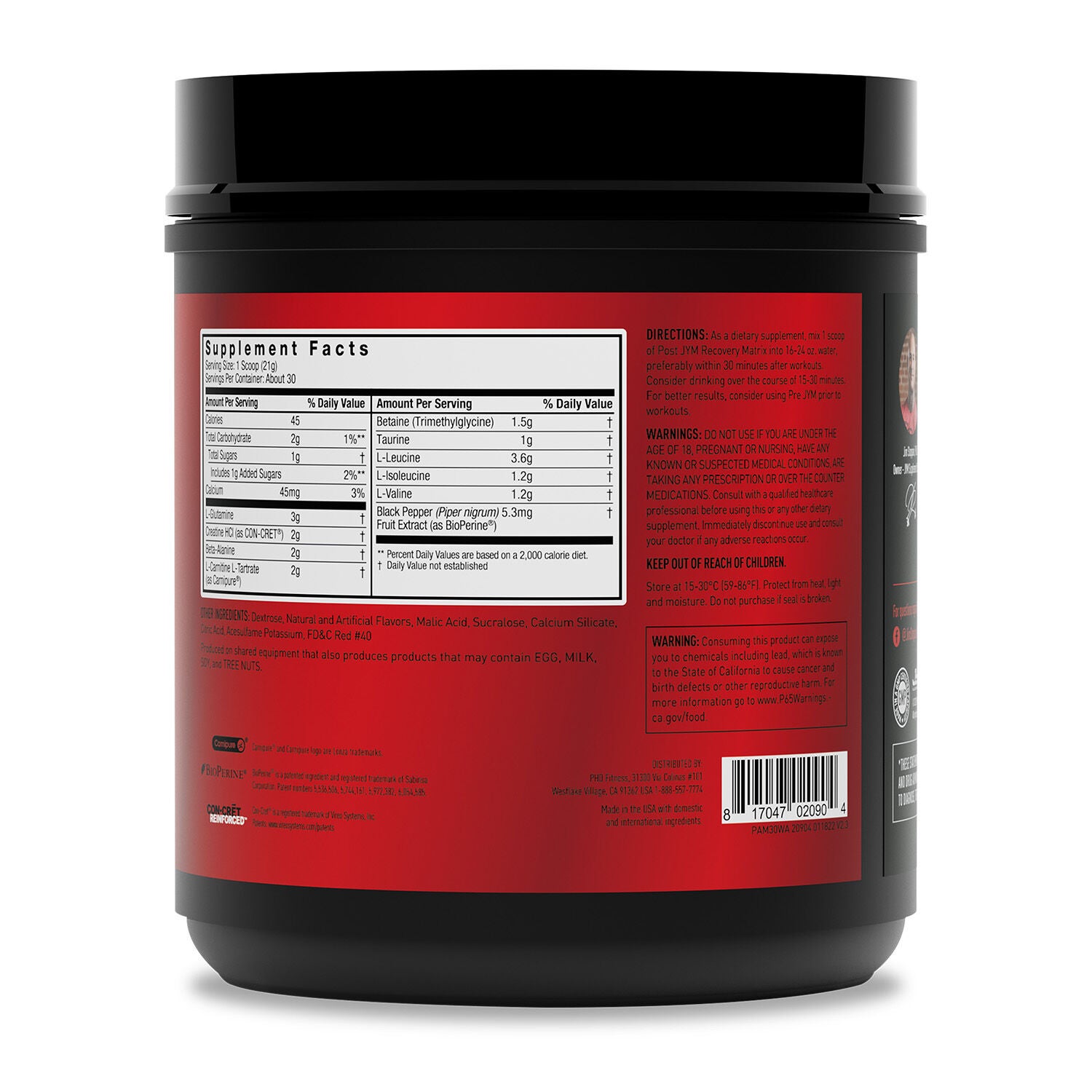 BCAAs + Recovery Matrix* - Watermelon (30 Servings)
