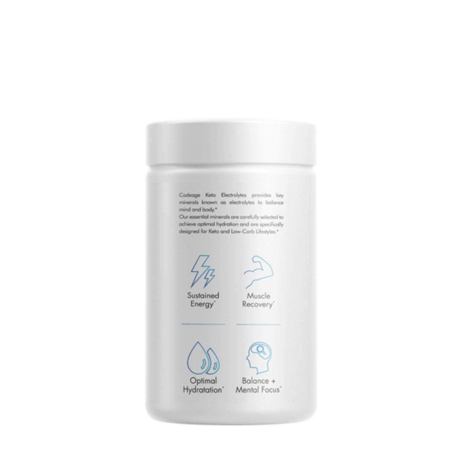Keto Electrolytes Vegan Ketogenic Minerals Hydration Formula - 180 Capsules (90 Servings)  | GNC