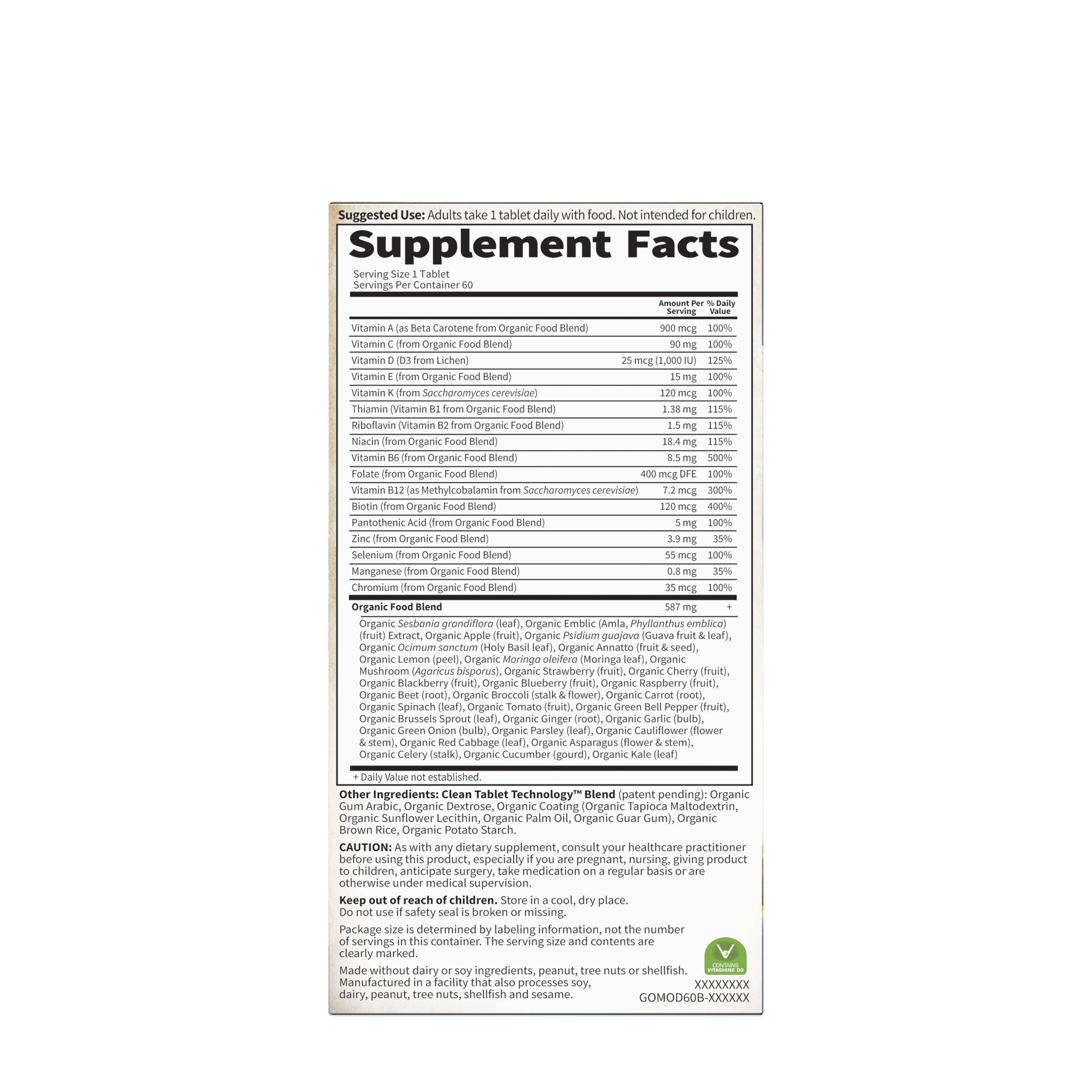 Men's Once Daily Multivitamin - 60 Capsules (60 Servings)  | GNC