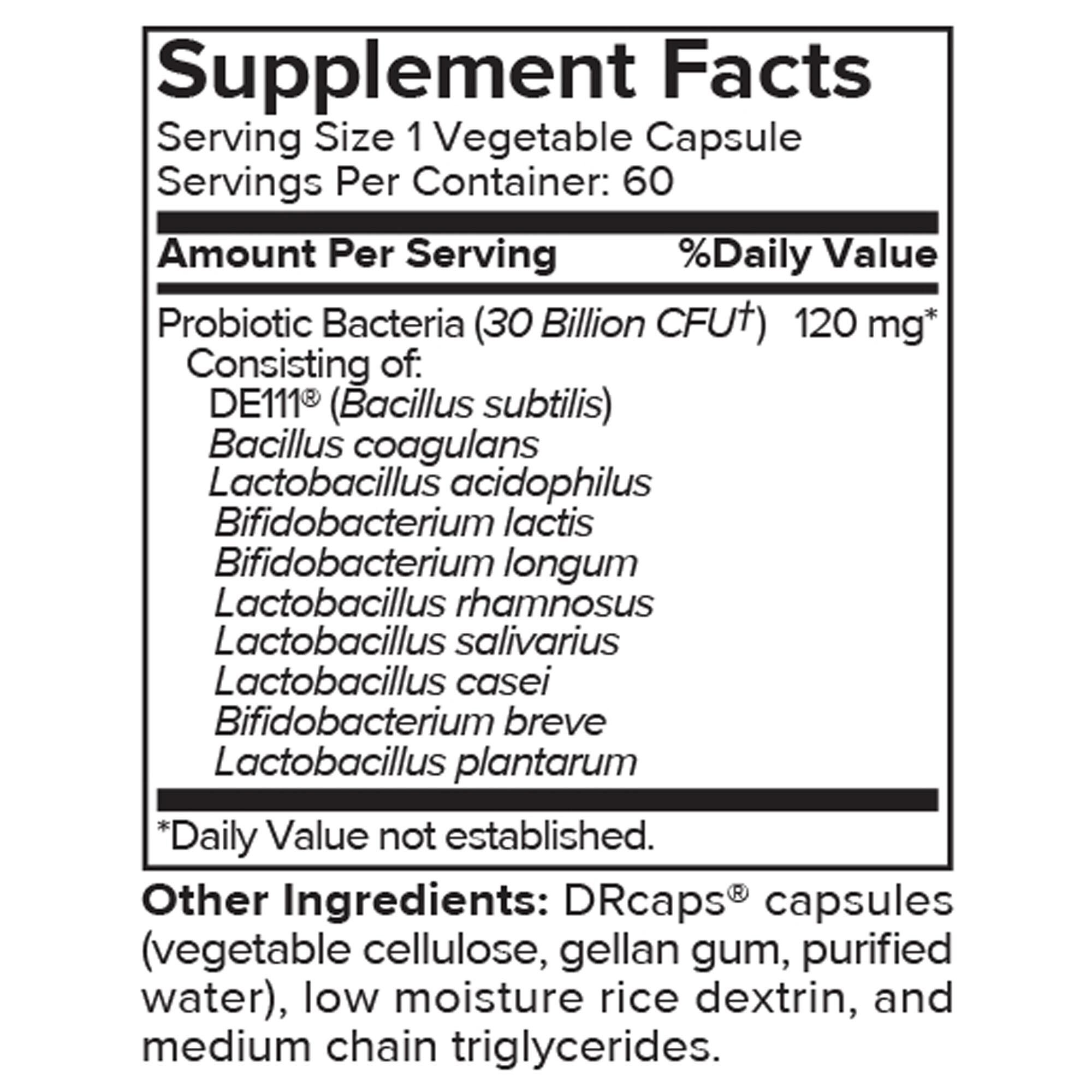 30 Billion Plus Probiotic - 60 Capsules (60 Servings)  | GNC