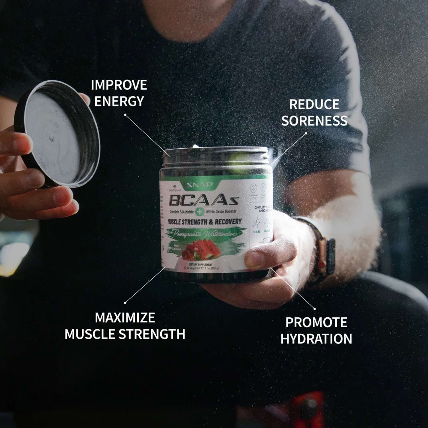 BCAA Powder - Pomegranate Watermelon (30 Servings)