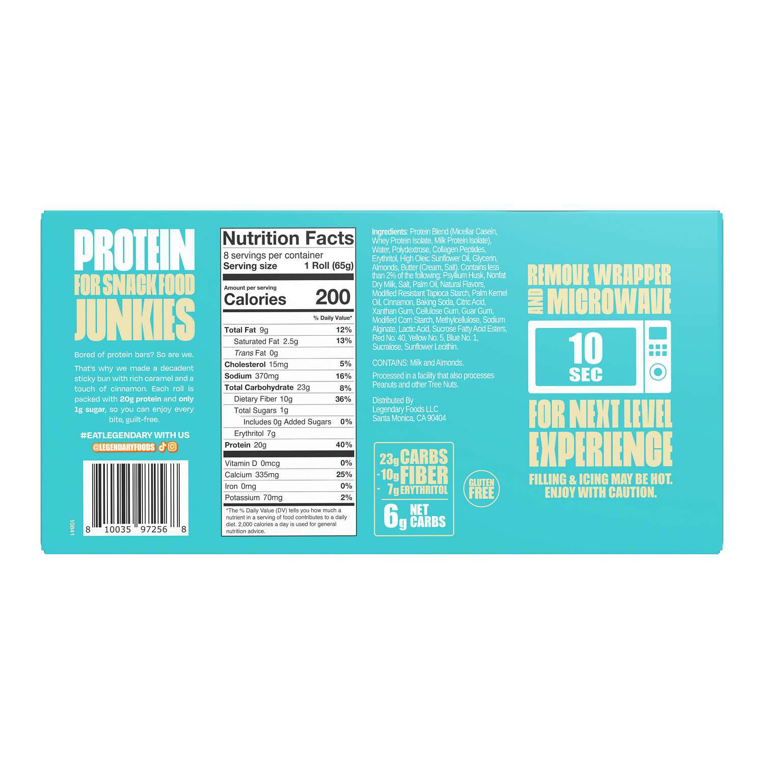 Protein Sweet Roll - Caramel Sticky Bun (8 Rolls) Caramel Sticky Bun | GNC