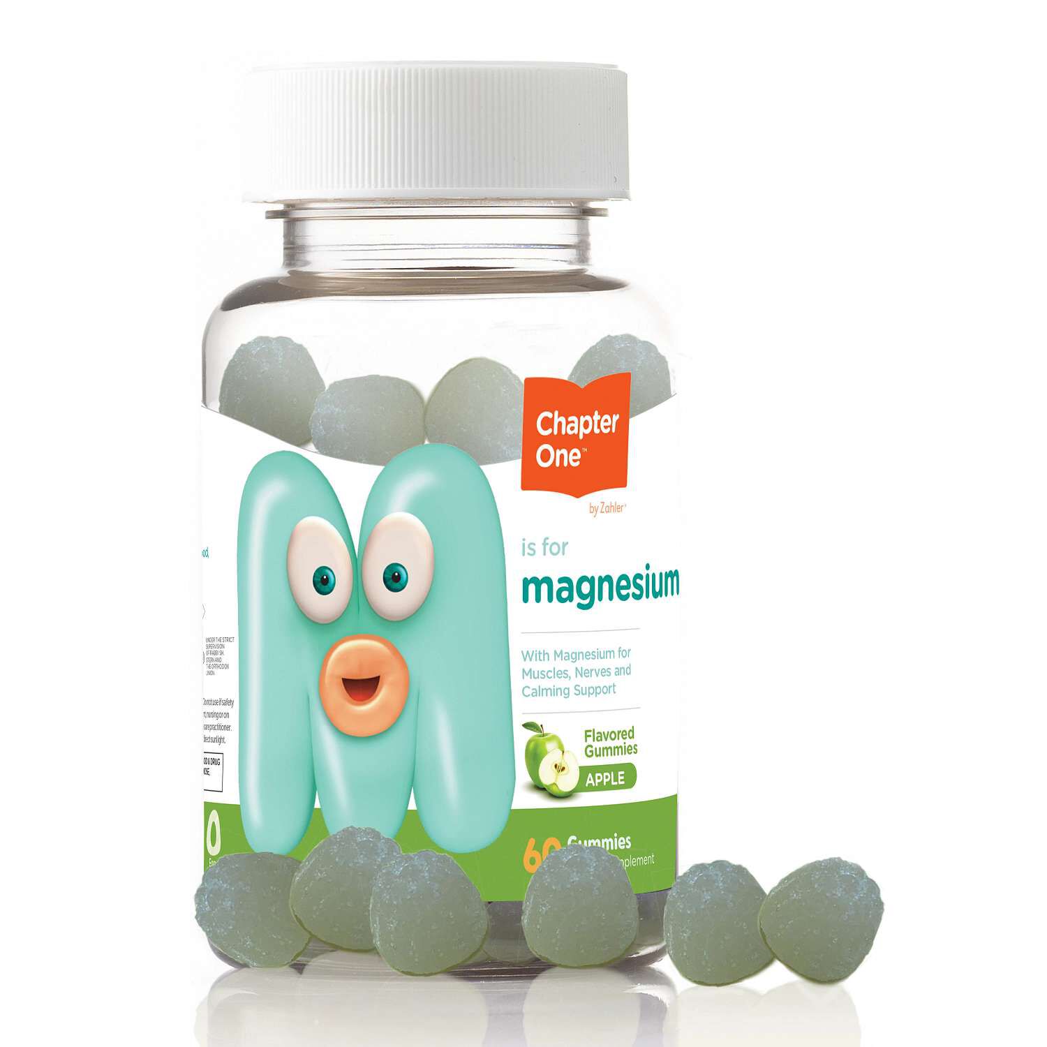 Chapter One&trade; M Is For Magnesium - Apple - 60 Gummies (30 Servings) Apple | GNC