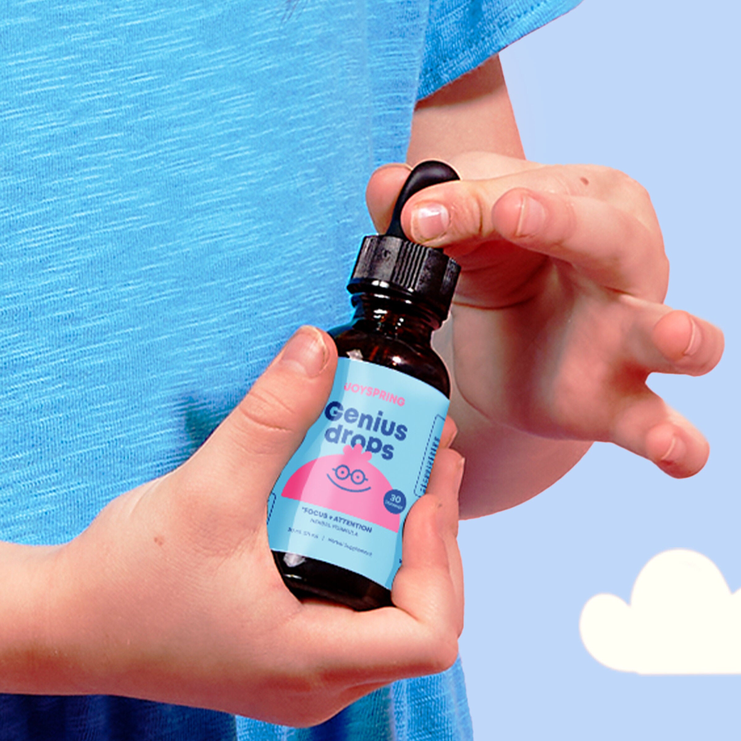 Joy Spring - Genius Drops for Kids - Natural Kids Focus Supplement