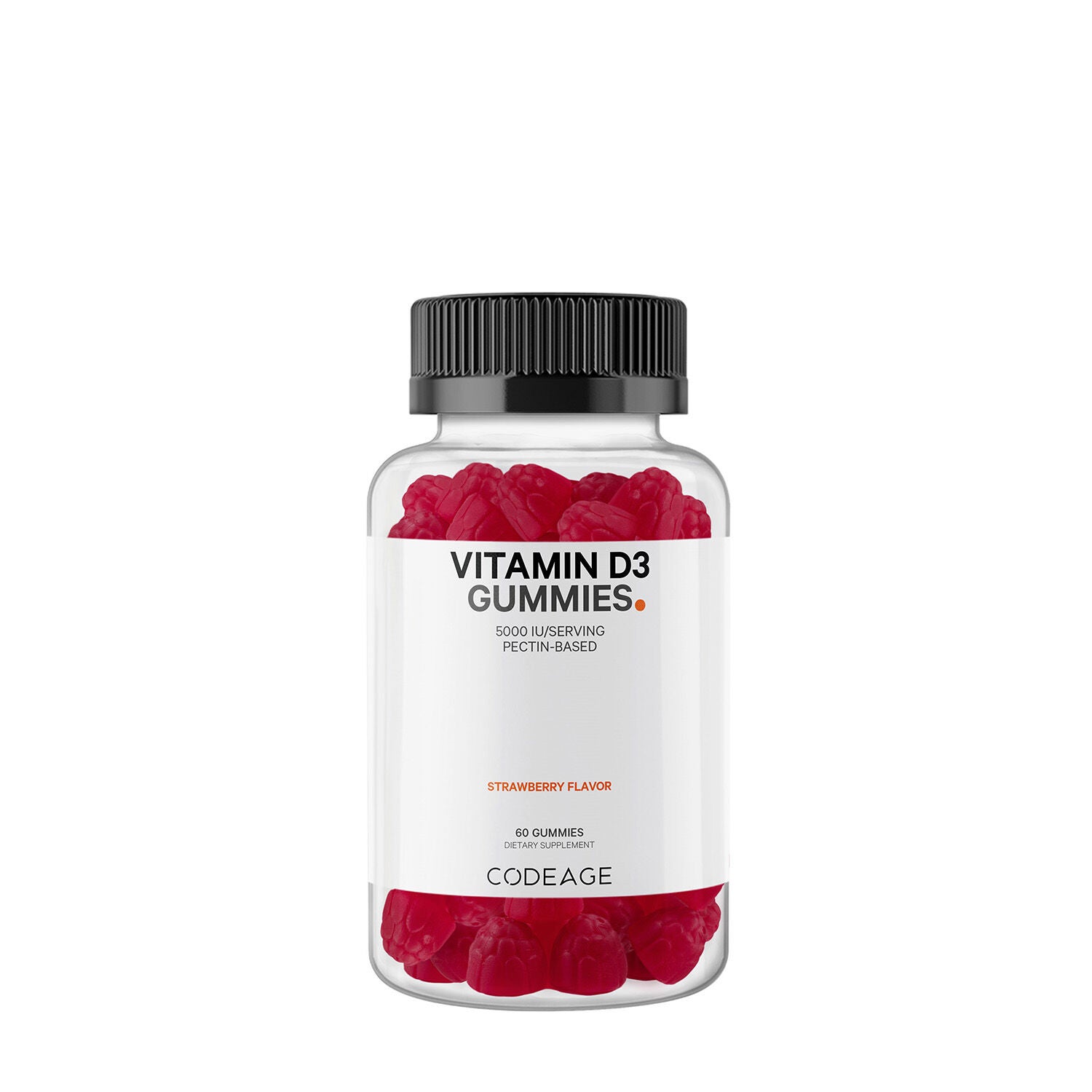 Vitamin D3 5000 IU - Strawberry - 60 Gummies (30 Servings)  | GNC
