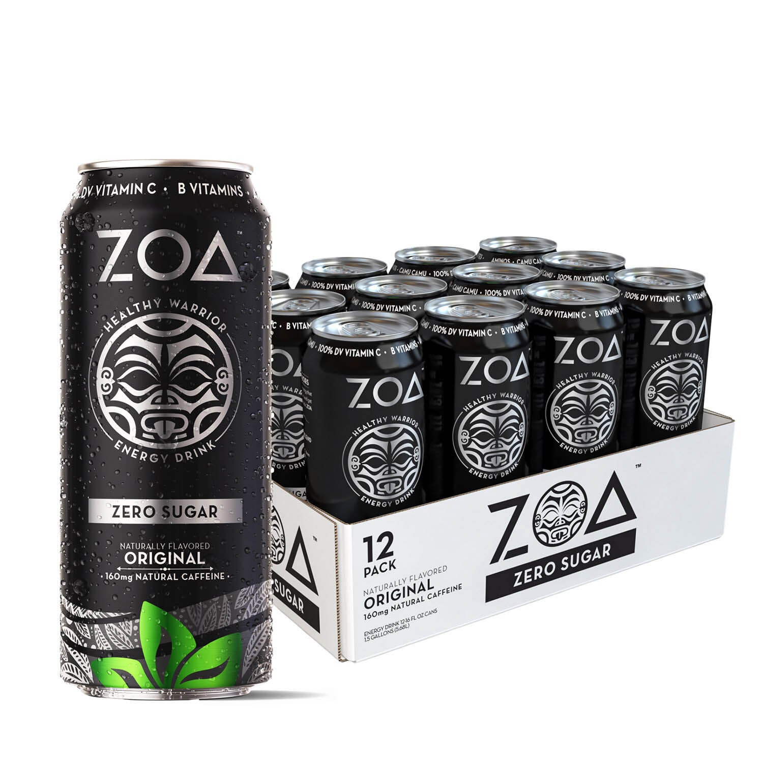 zoa energy drink zero sugar original 12 pack gnc