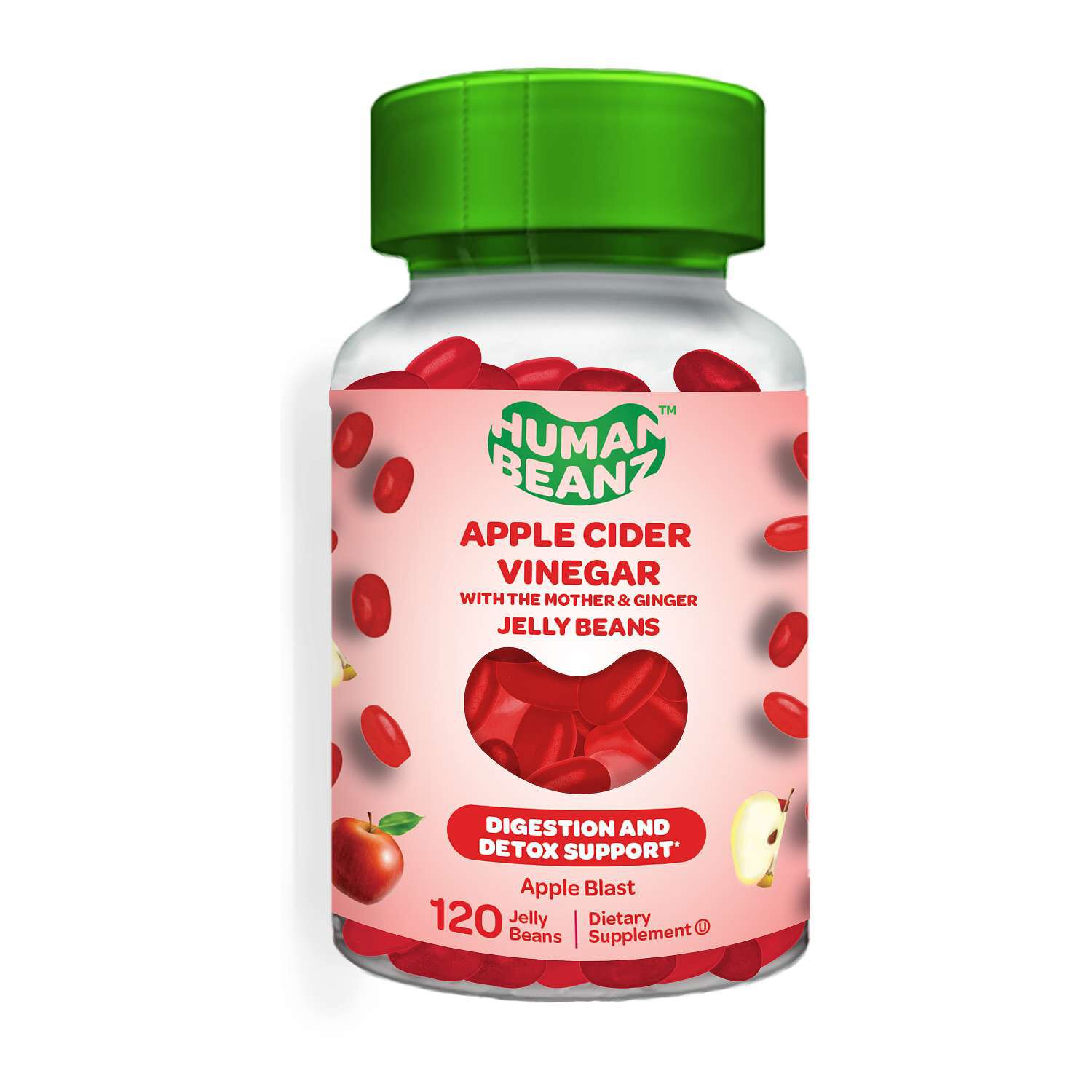 Apple Cider Vinegar Jelly Beans - 120 Jelly Beans (30 Servings)  | GNC