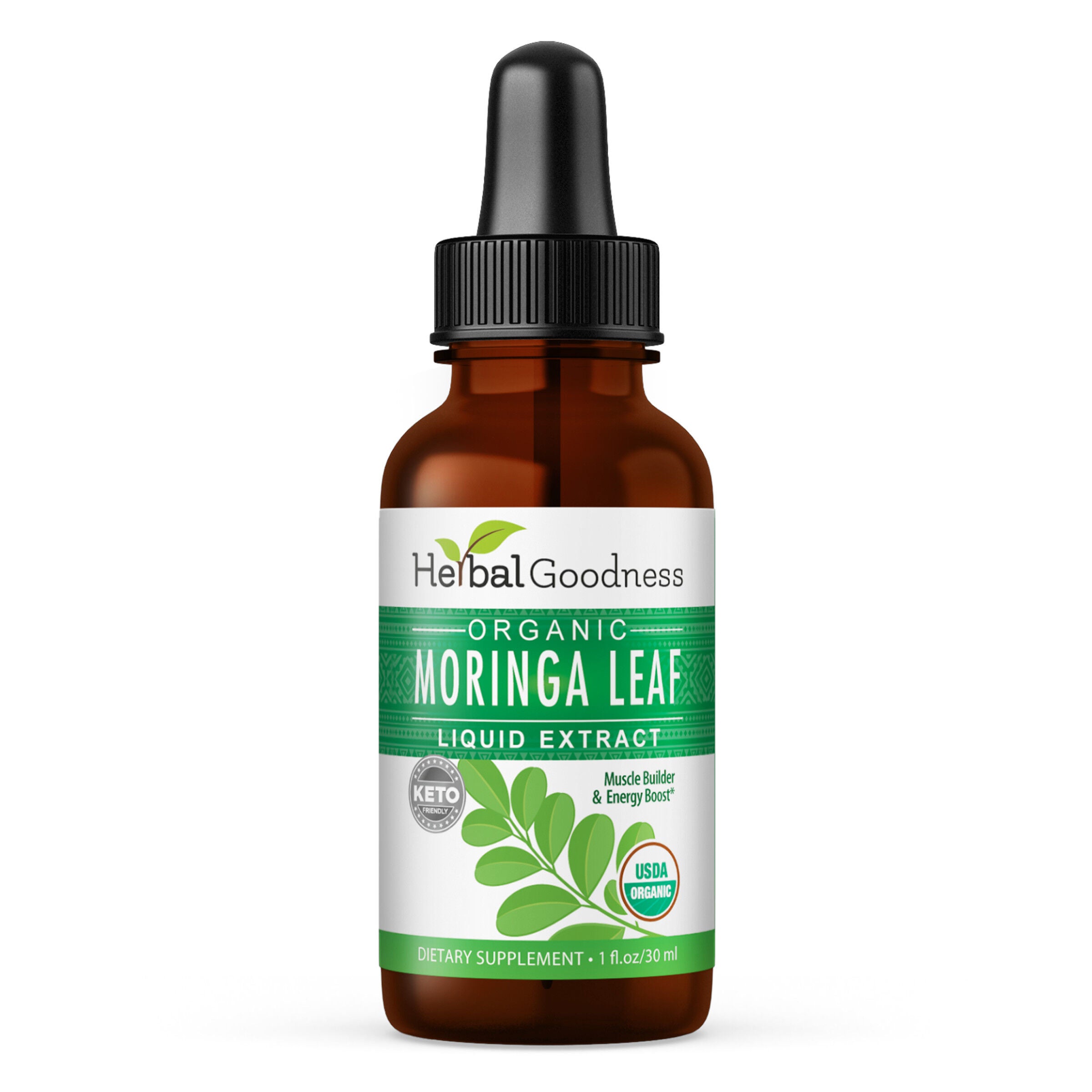 Herbal Goodness - Organic Moringa Leaf Liquid Extract - 1 fl oz
