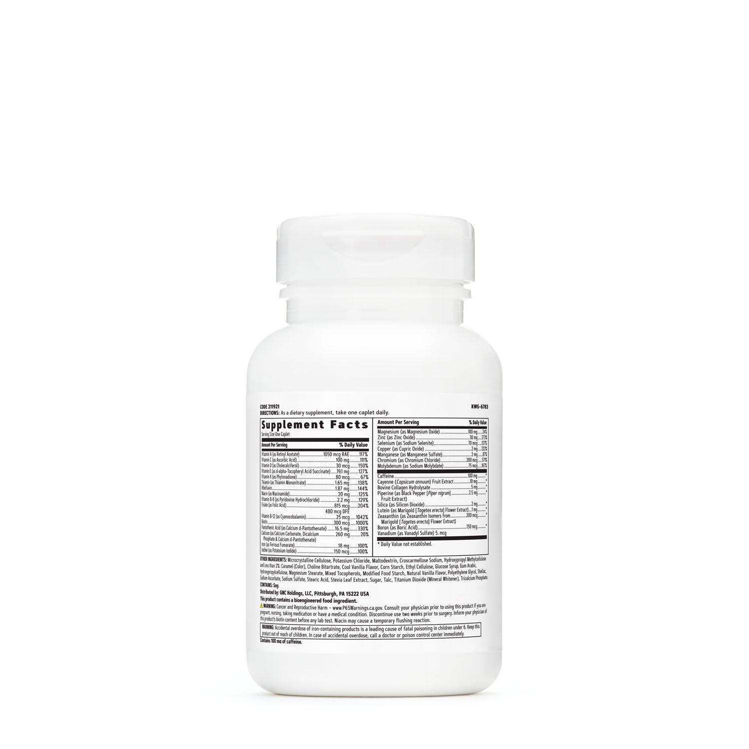 GNC Women's One Daily Multivitamin Energy and Metabolism ... GNC Women's One Daily Multivitamin Energy and Metabolism ...