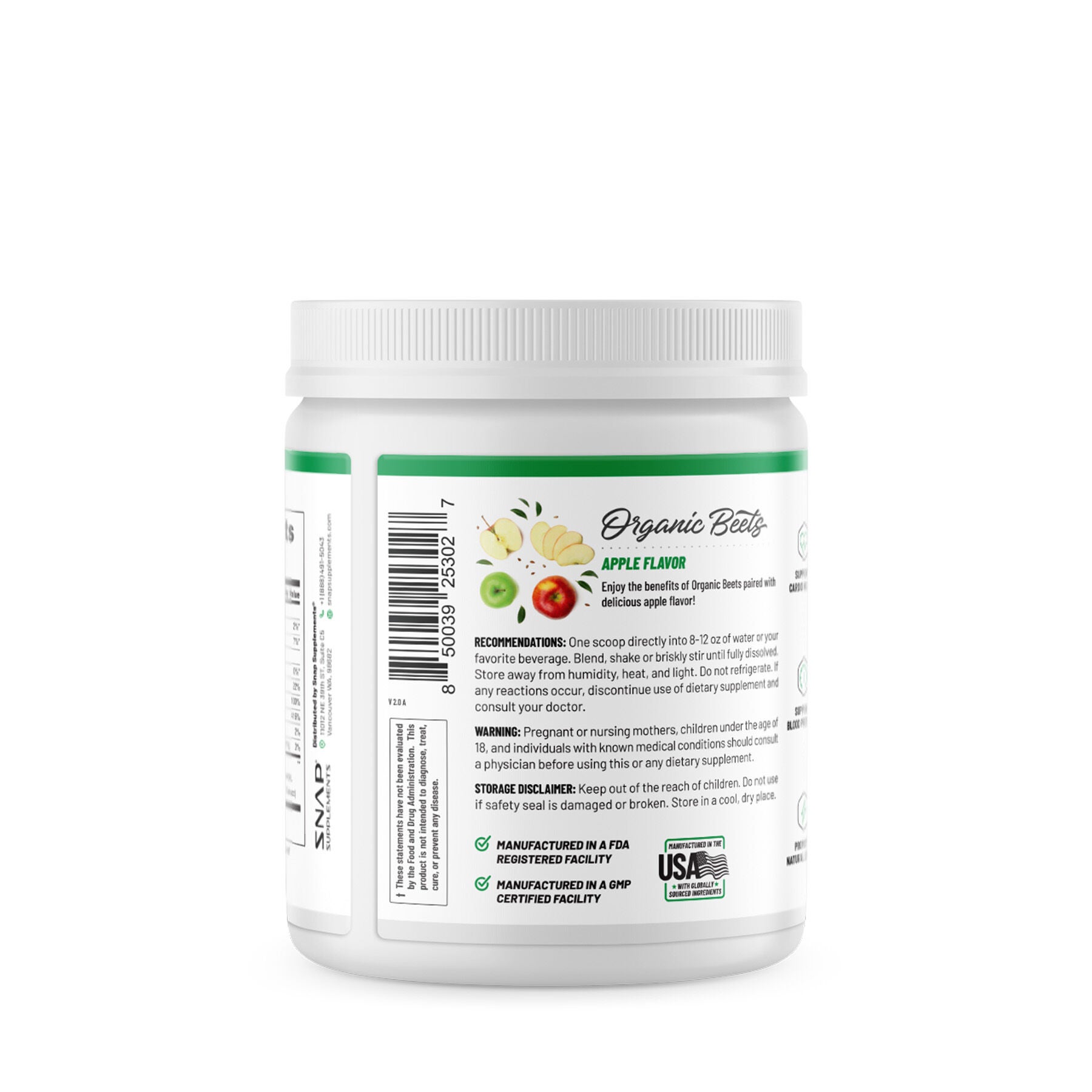 Nitric Oxide Organic Beets - Apple (30 Servings)  | GNC