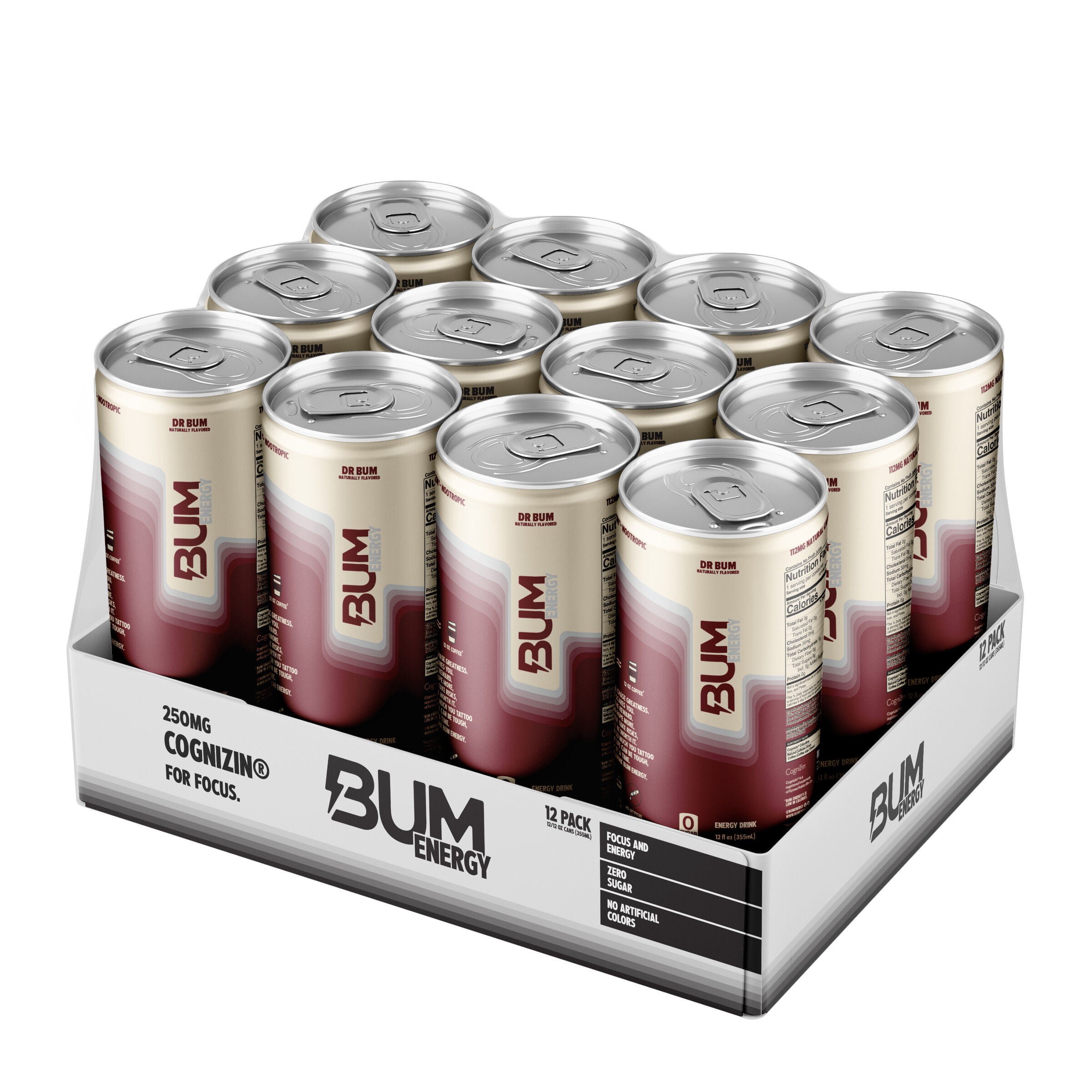 Energy Drink - Dr. Bum - 12oz. (12 Cans)  | GNC