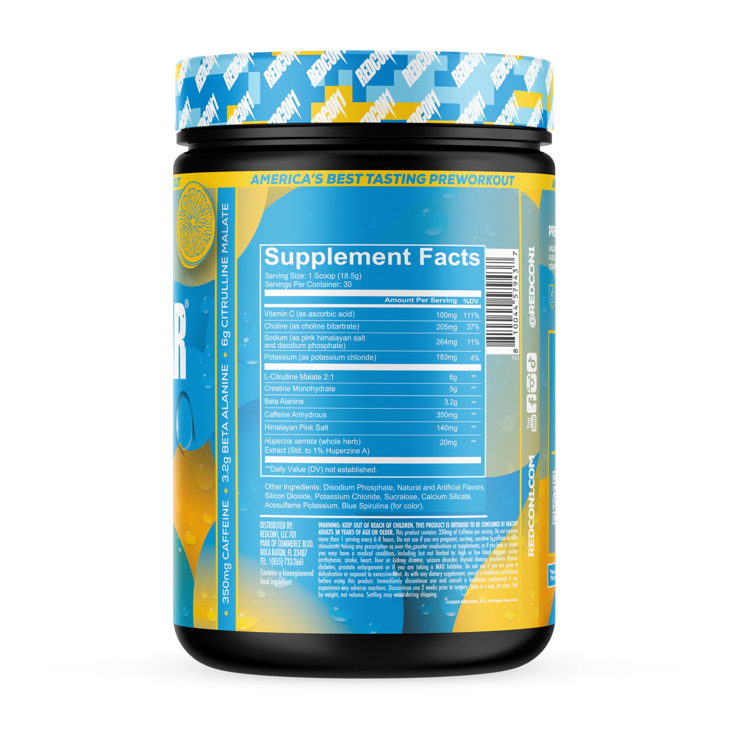 Total War Reloaded Pre-Workout - Icy Blue Lemonade (30 Servings)