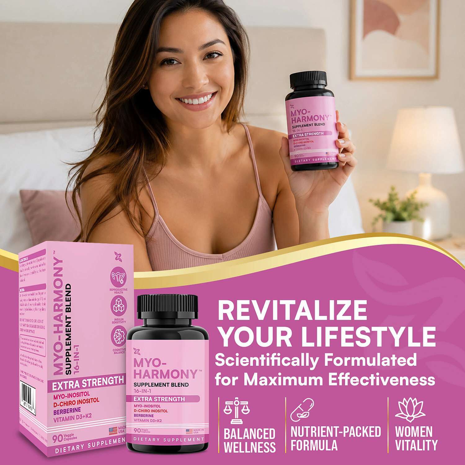 Myo-Harmony - 90 Capsules (30 Servings)  | GNC