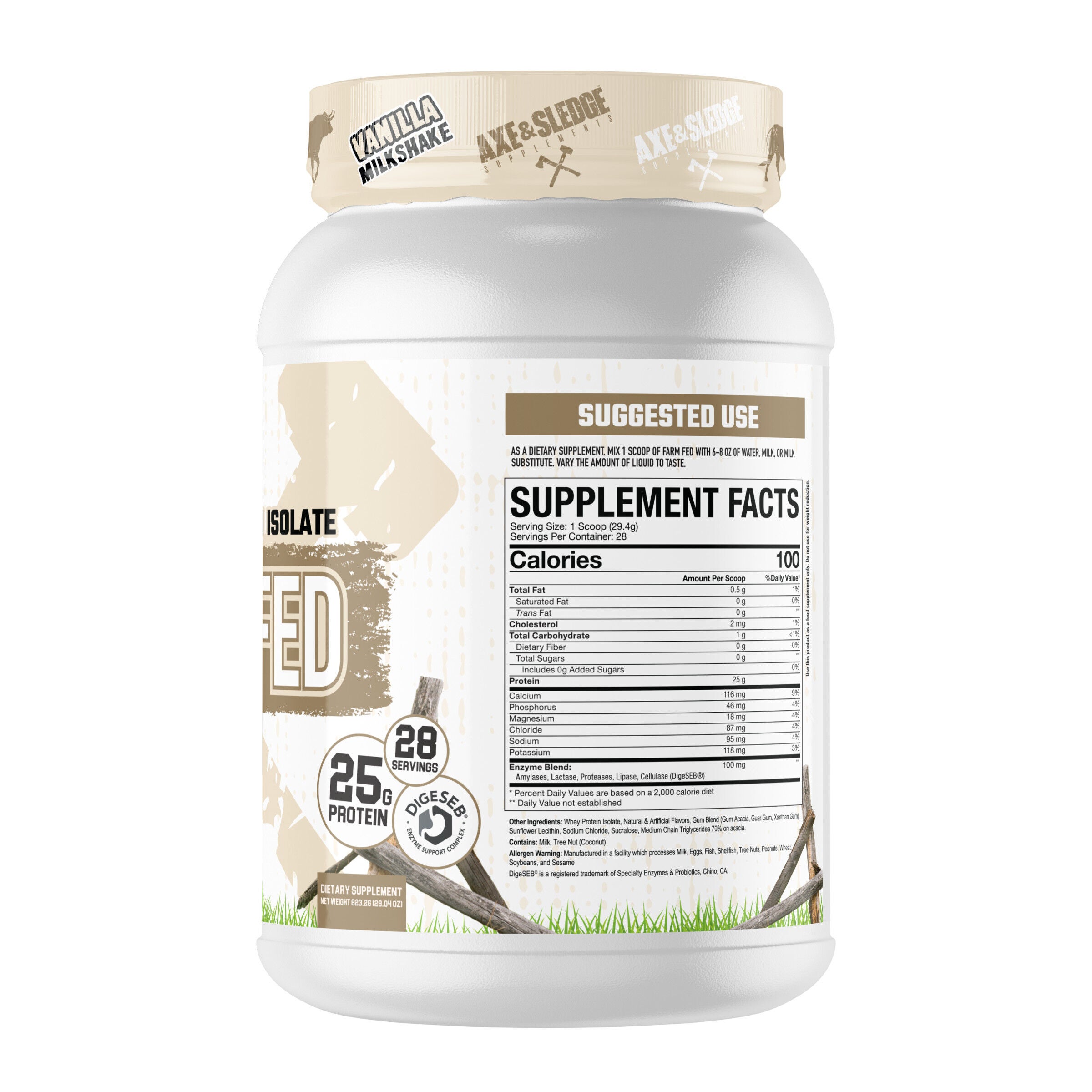 Farm Fed Protein - Vanilla Milkshake (28 Servings)
