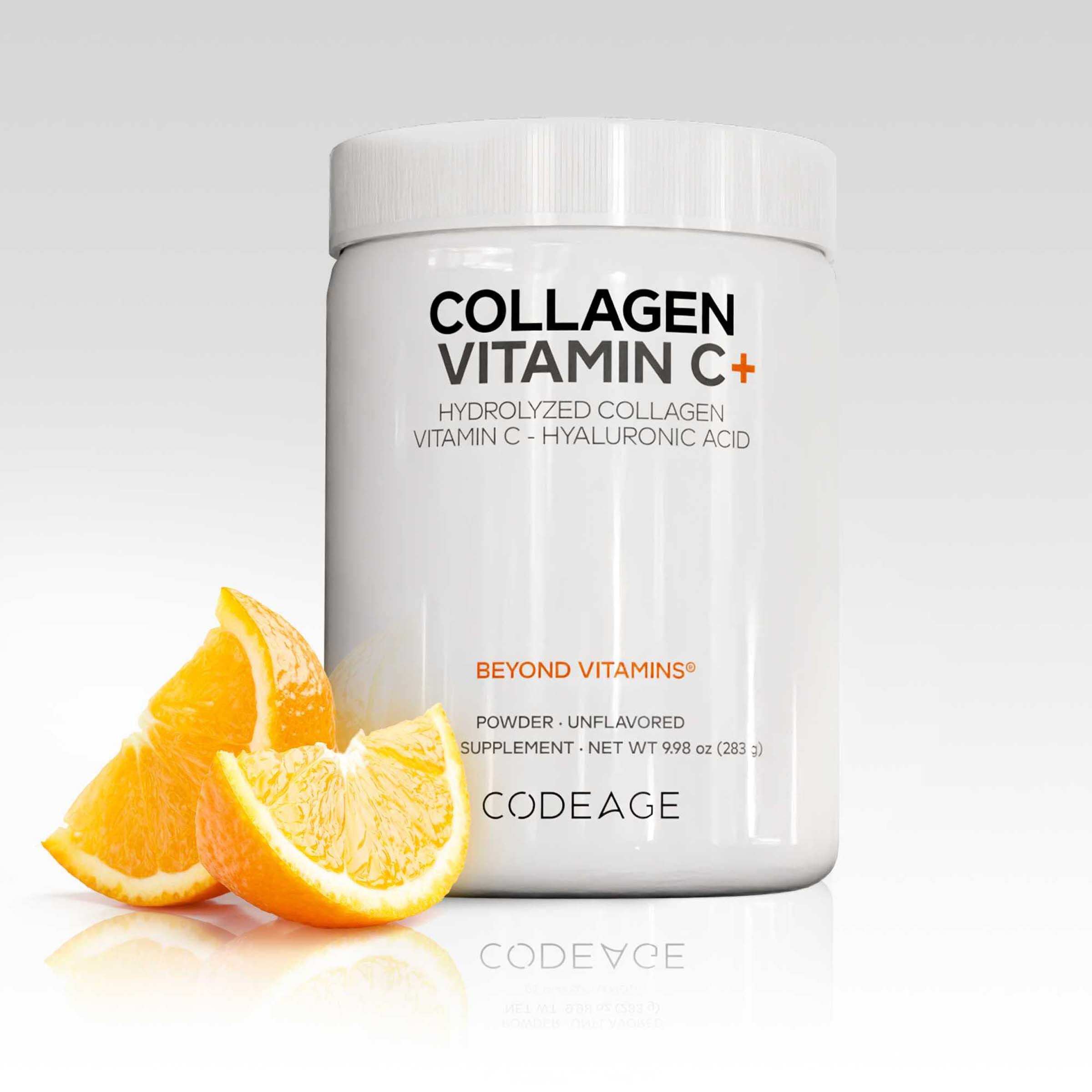 Hydrolyzed Collagen Peptides Powder + Hyaluronic Acid & Vitamin C - 9.98 oz. (14 Servings)