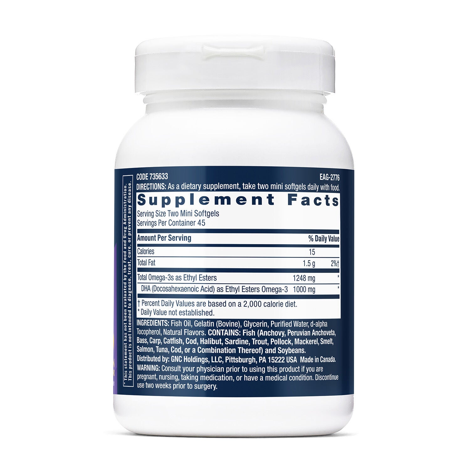 Triple Strength DHA 1000 Mini - 90 Mini Softgels (45 Servings)
