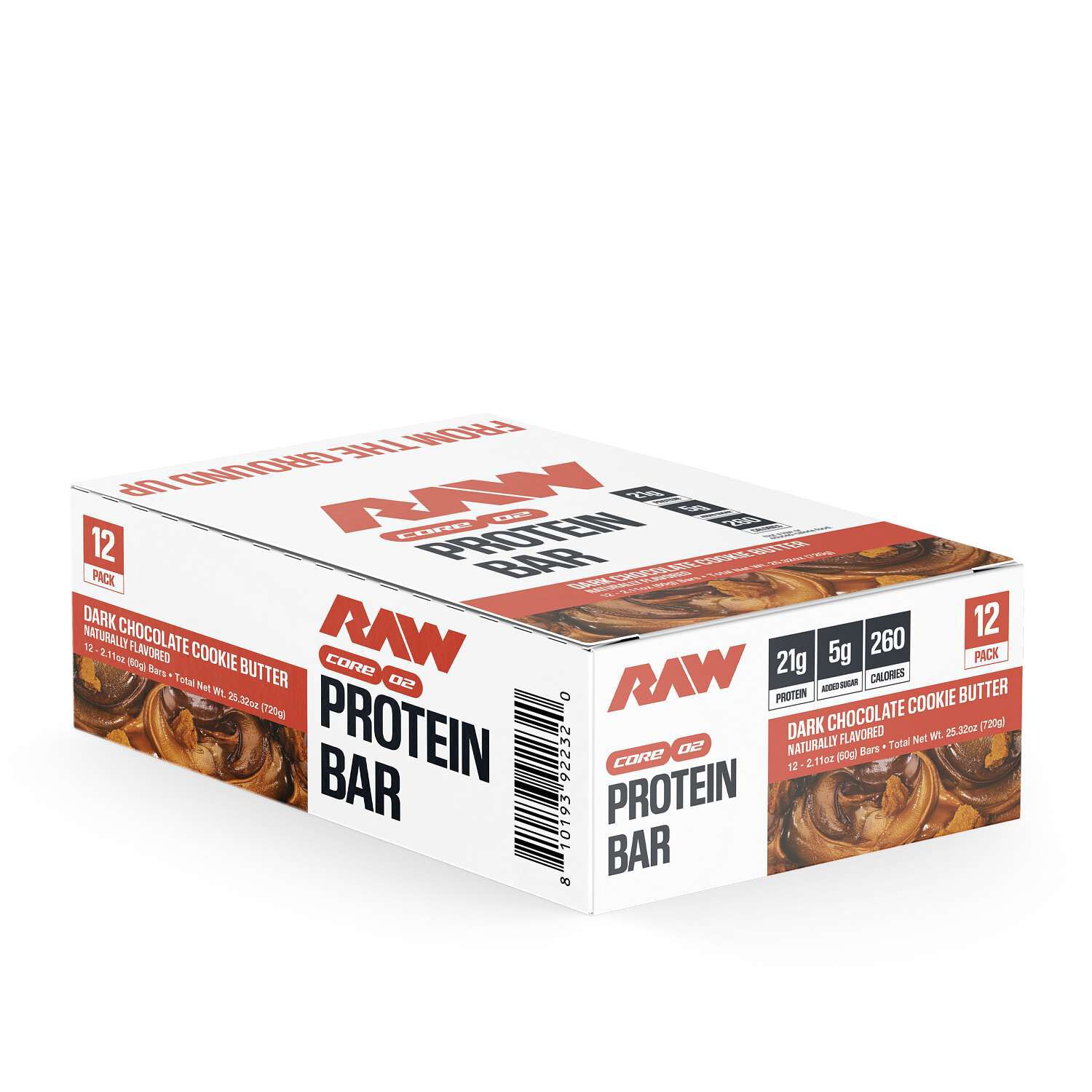 Protein Bar - Dark Chocolate Cookie Butter (12 Bars)