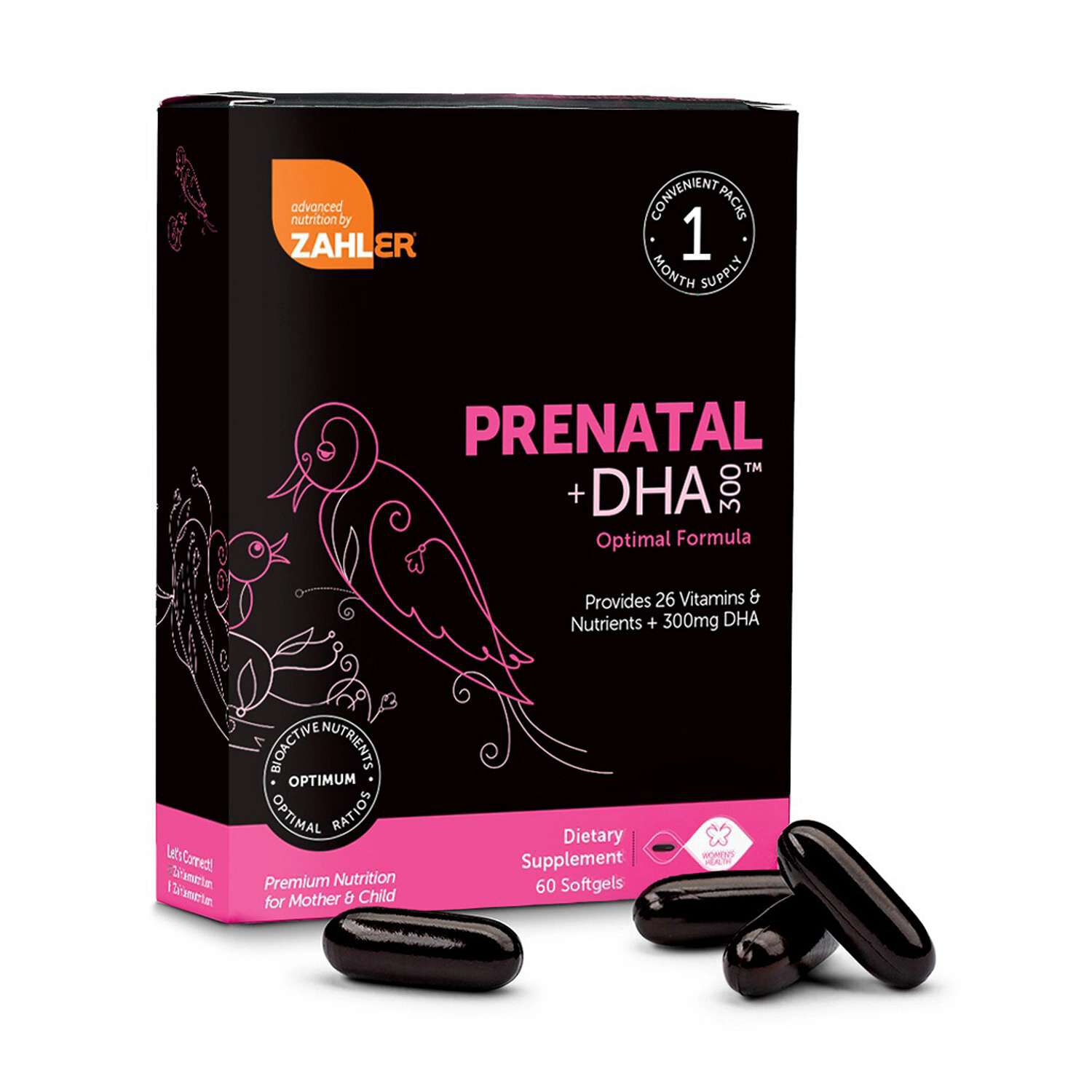 Prenatal + DHA - 60 Softgels (30 Servings)
