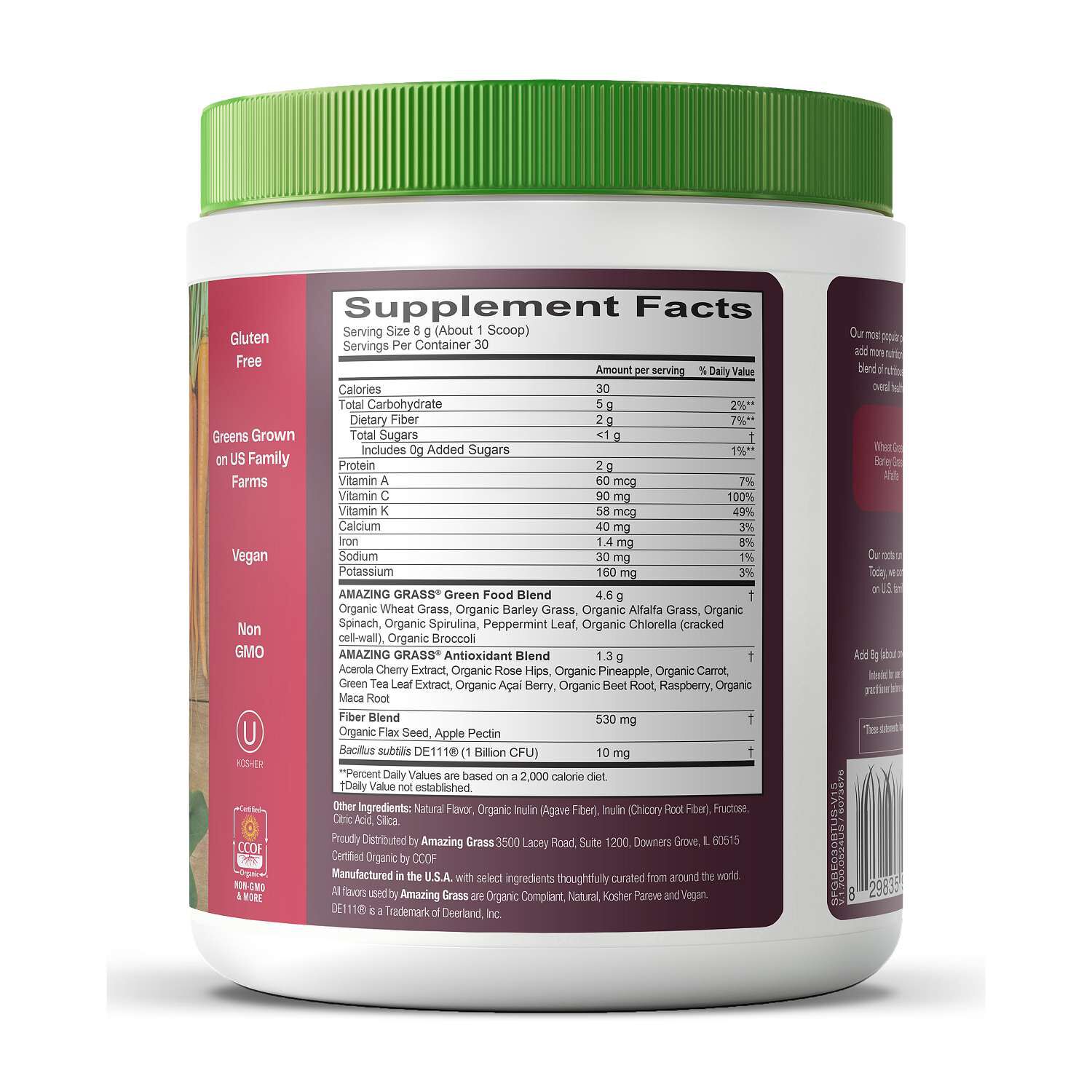 Greens Blend Superfood - Berry - 8.5 oz. (30 Servings)