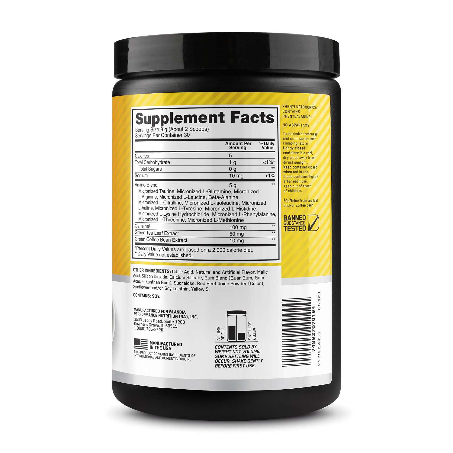 Essential AMIN.O. Energy - Rainbow Sherbet (30 Servings)