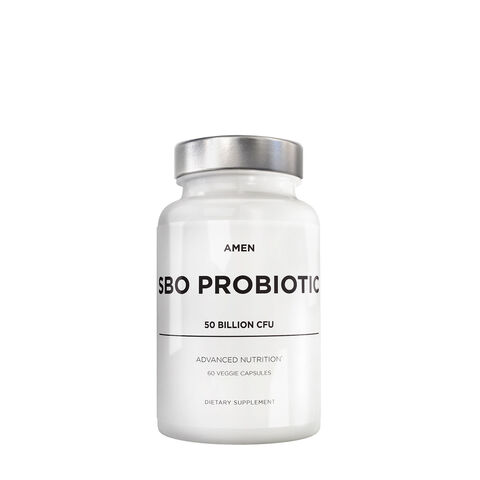 Amen SBO Probiotic 50 Billion CFU &amp; Prebiotics - Vegan Supplement - 60 Veggie Capsules &#40;30 Servings&#41;  | GNC