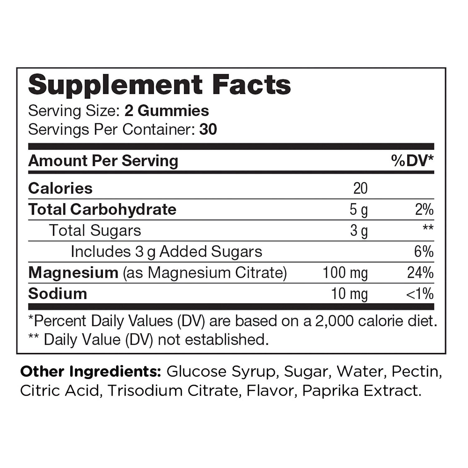 Chapter One&trade; M Is For Magnesium Gummies - Peach - 60 Gummies (30 Servings) Peach | GNC