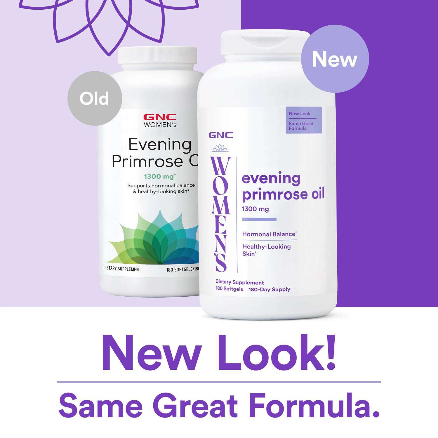 Evening Primrose Oil 1300 mg - 180 Softgels (180 Servings)  | GNC