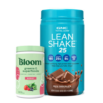 Bloom Greens + Total Lean Shake 25 Bundle  | GNC