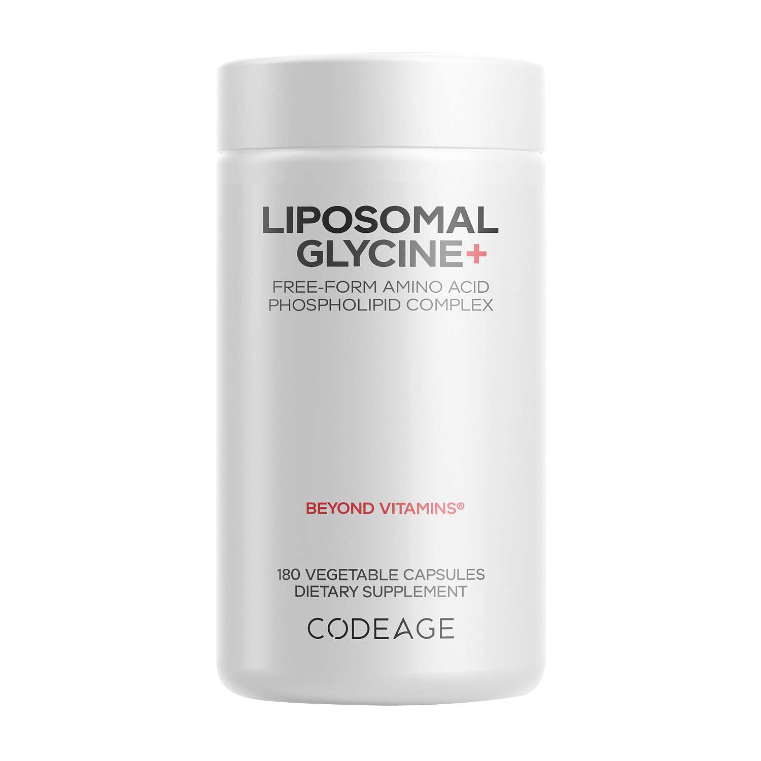 Liposomal Glycine+ - 180 Vegetable Capsules (60 Servings) | GNC