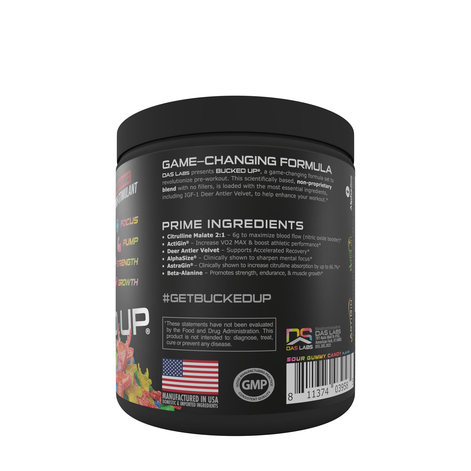 High Stimulant Pre-Workout - Sour Bucks (30 Servings)