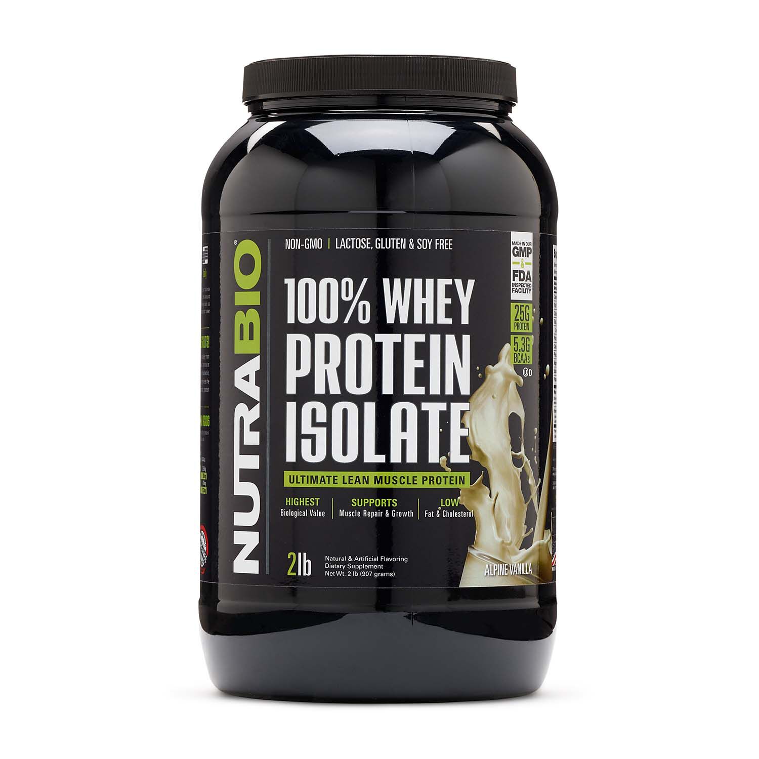 Nutrabio 100 Whey Protein Isolate Alpine Vanilla Gnc