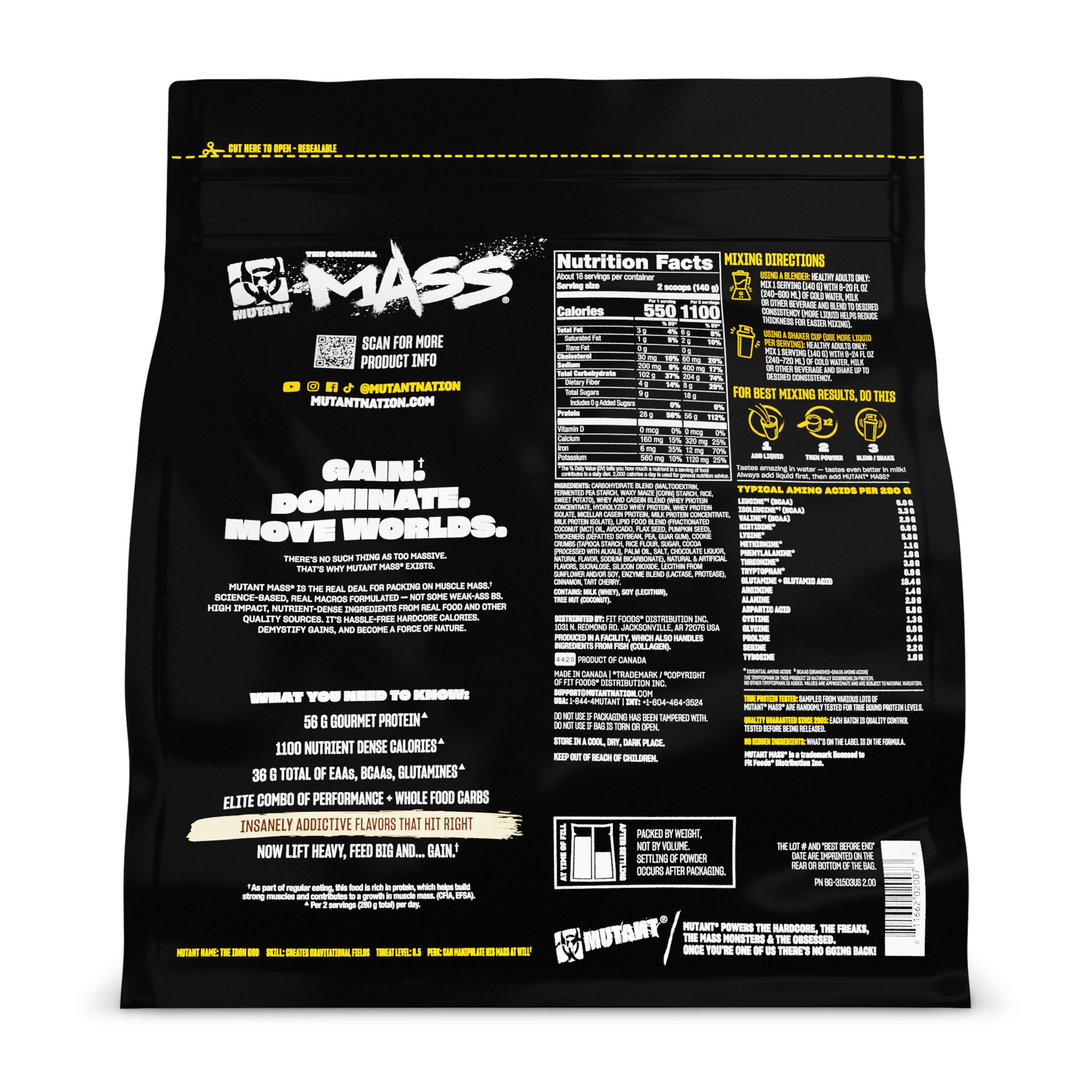 Mass Gainer - Cookies &amp; Cream (16 Servings)  | GNC