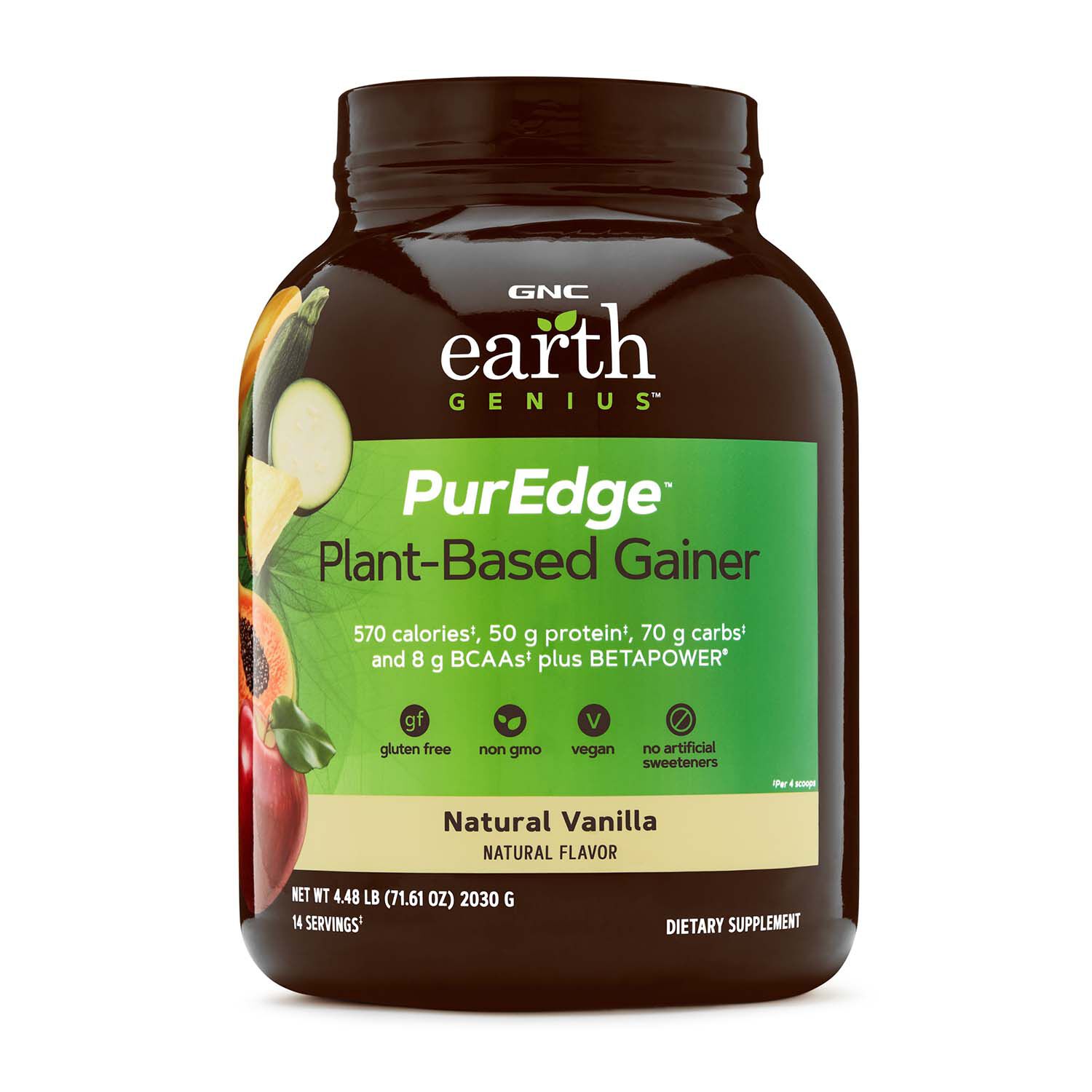 Earth Genius Pureedge Plant Based Gainer Natural Vanilla Gnc