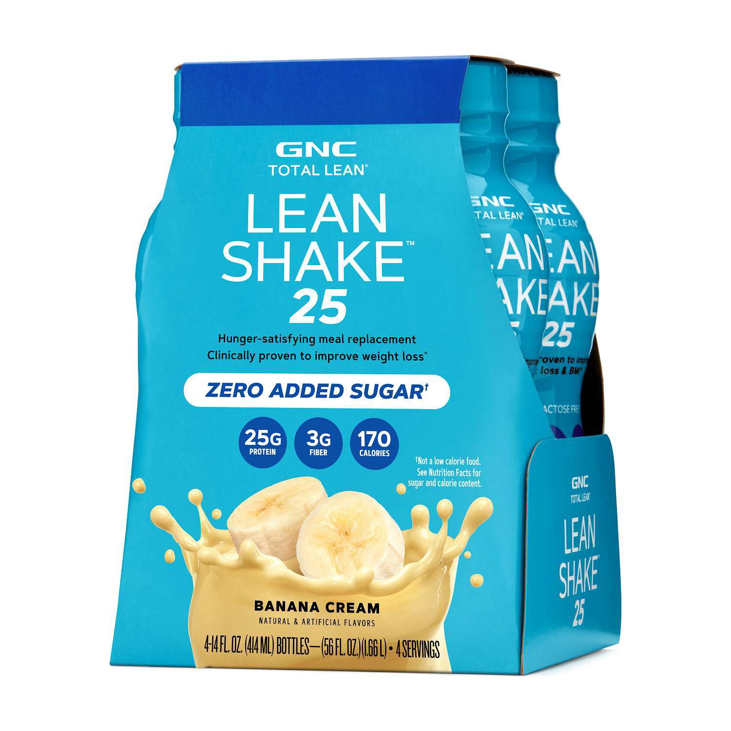 Lean Shake&trade; 25 - Banana Cream - 14oz. (4 Bottles) Banana Cream | GNC