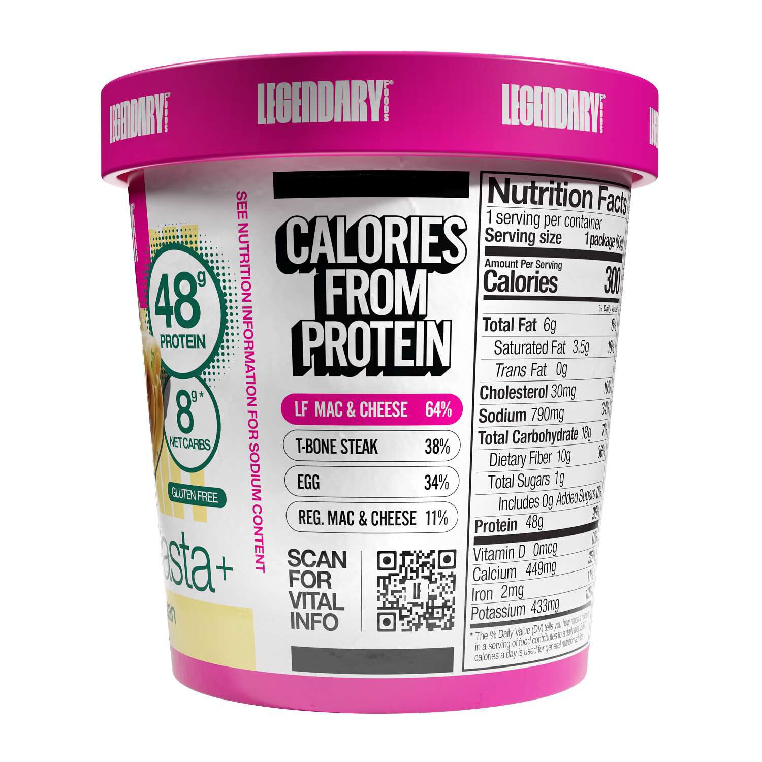 Protein Pasta+ - Garlic Parmesan (6 Containers) Garlic Parmesan | GNC