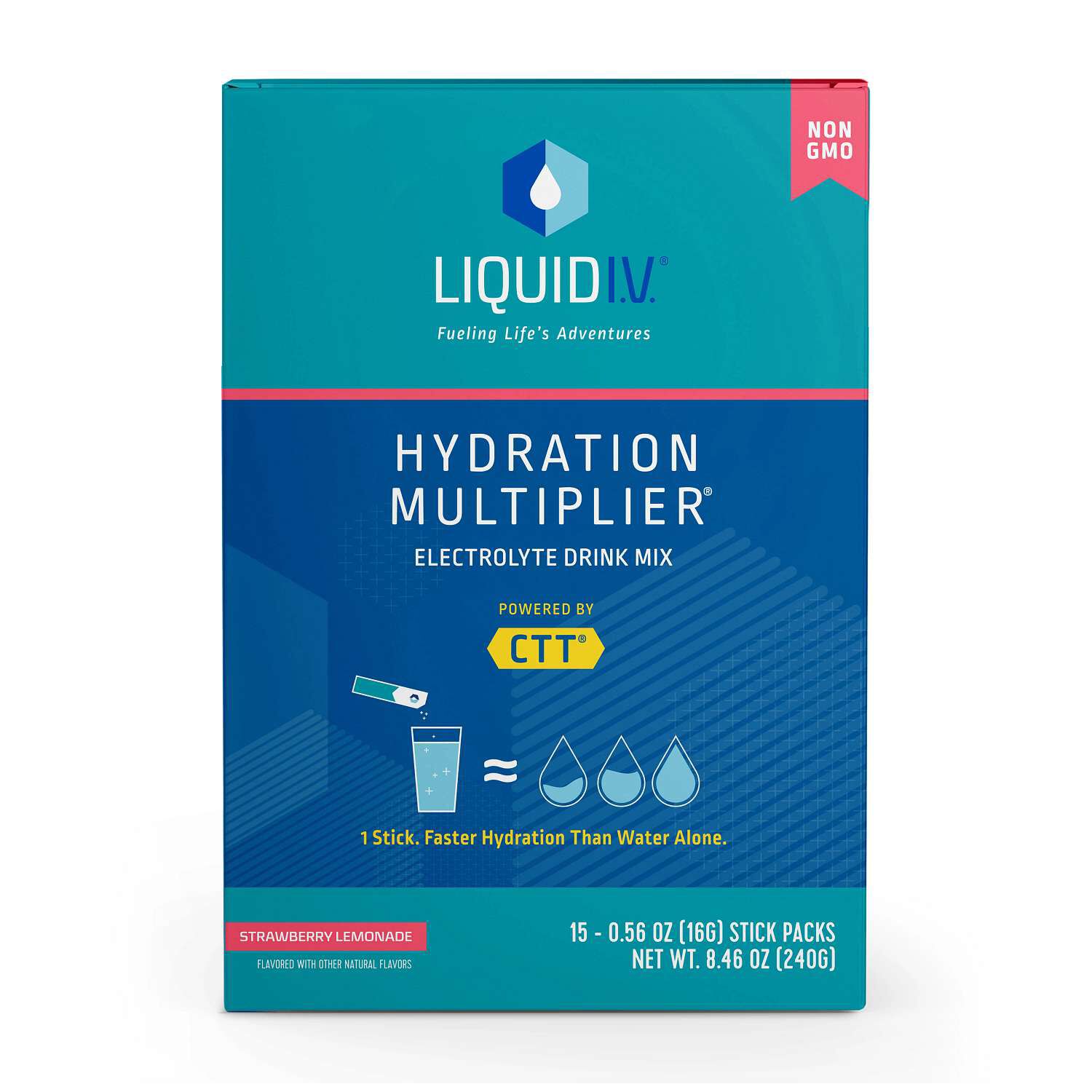 Hydration Multiplier Drink Mix - Strawberry Lemonade (15 Stick Packs)  | GNC