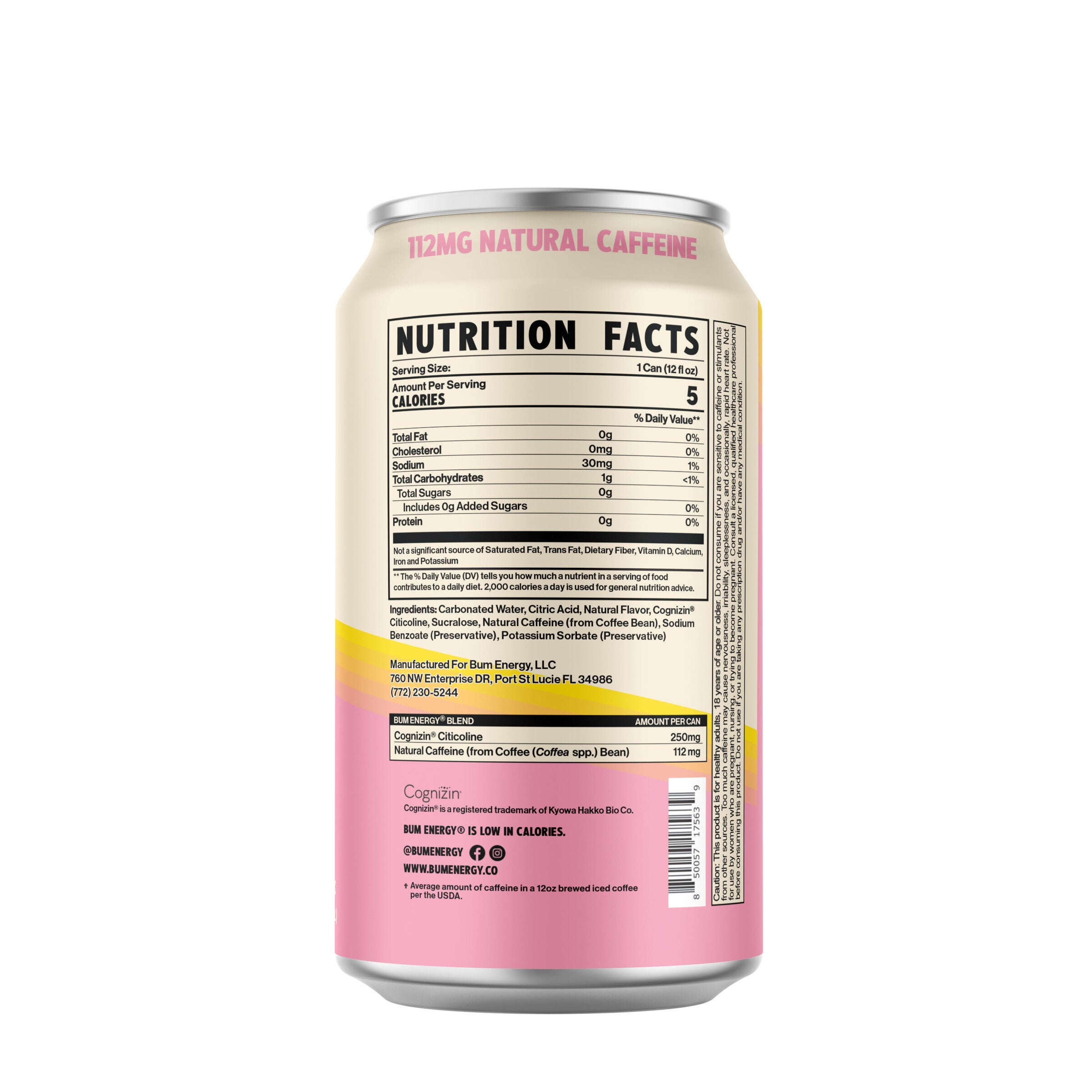 Energy Drink - Pink Lemonade - 12oz. (12 Cans)  | GNC