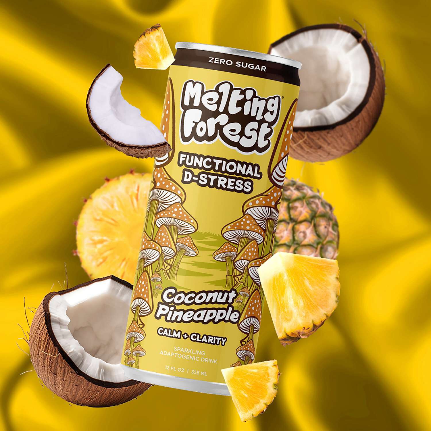 Functional D-Stress Drink - Coconut Pineapple - 12 oz. (12 Cans)